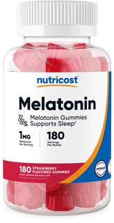 Foto 1 | Suplemento Nutricost: Gomitas De Melatonina, 1 Mg, 180 Fresas - Venta Internacional.