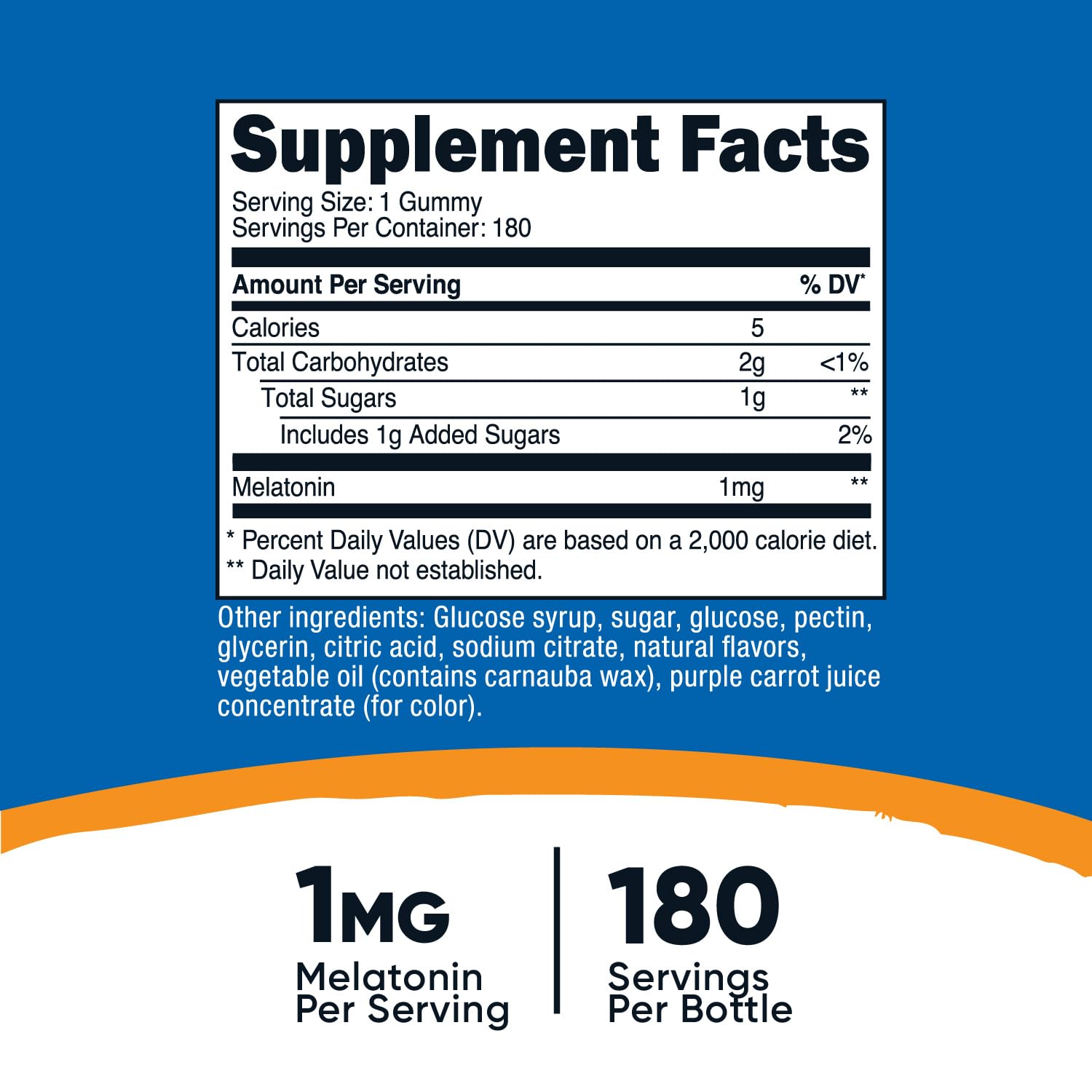 Foto 3 pulgar | Suplemento Nutricost: Gomitas De Melatonina, 1 Mg, 180 Fresas - Venta Internacional.