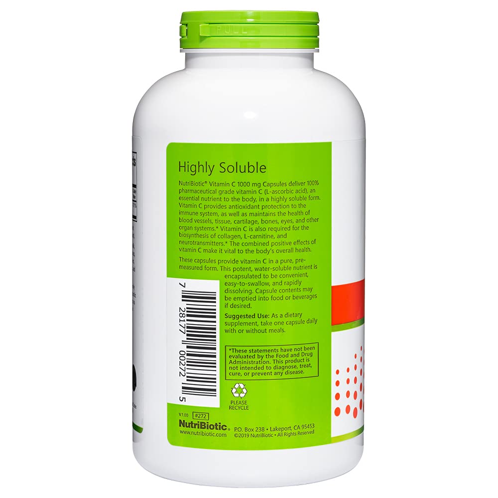 Foto 3 pulgar | Suplemento Nutribiotic De Vitamina C, 1000 Mg, Cápsulas, 500 Unidades - Venta Internacional.