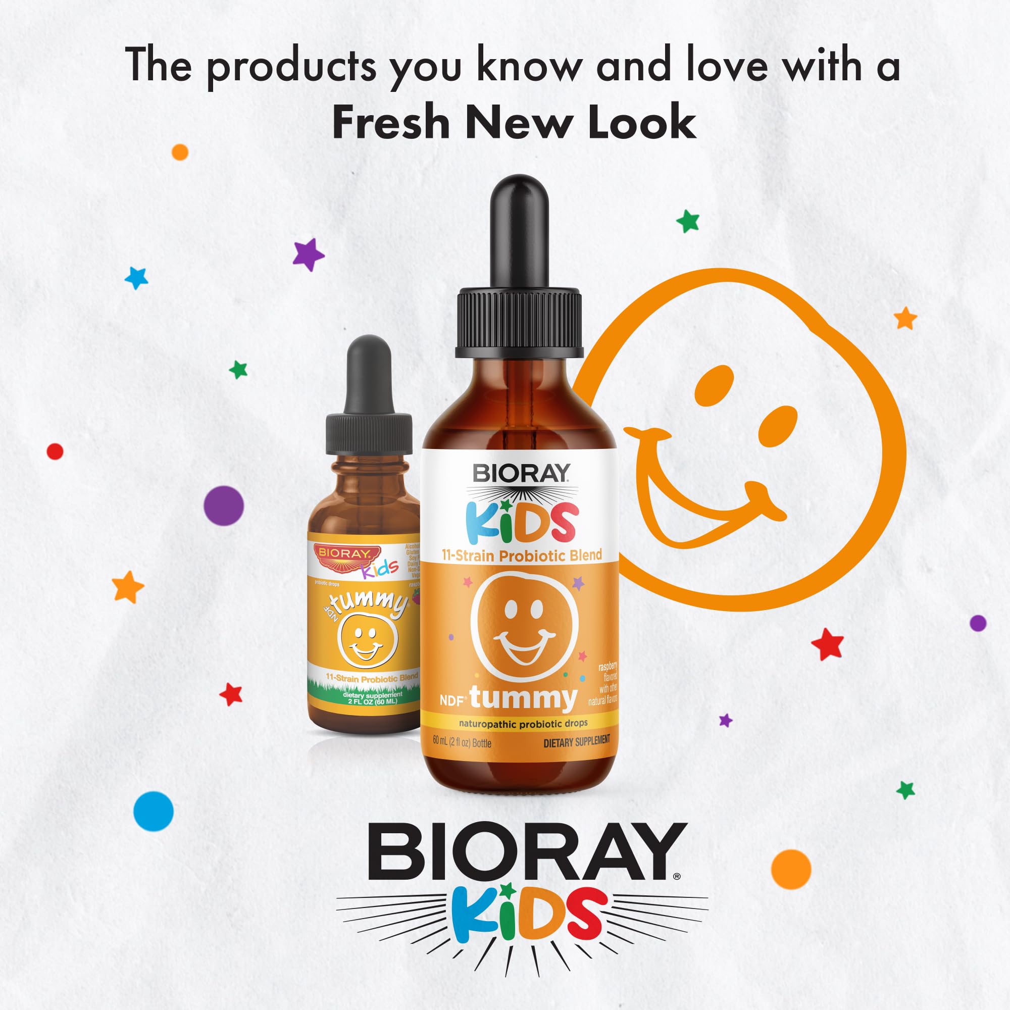 Foto 4 pulgar | Suplemento Bioray Kids Ndf Tummy Raspberry, 120 Ml, 11 Cepas - Venta Internacional.