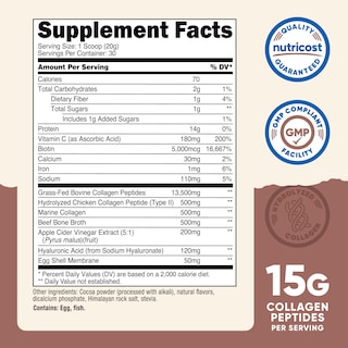 Foto 2 | Suplemento Nutricost Multi Collagen + Beauty & Protein Powder - Venta Internacional.