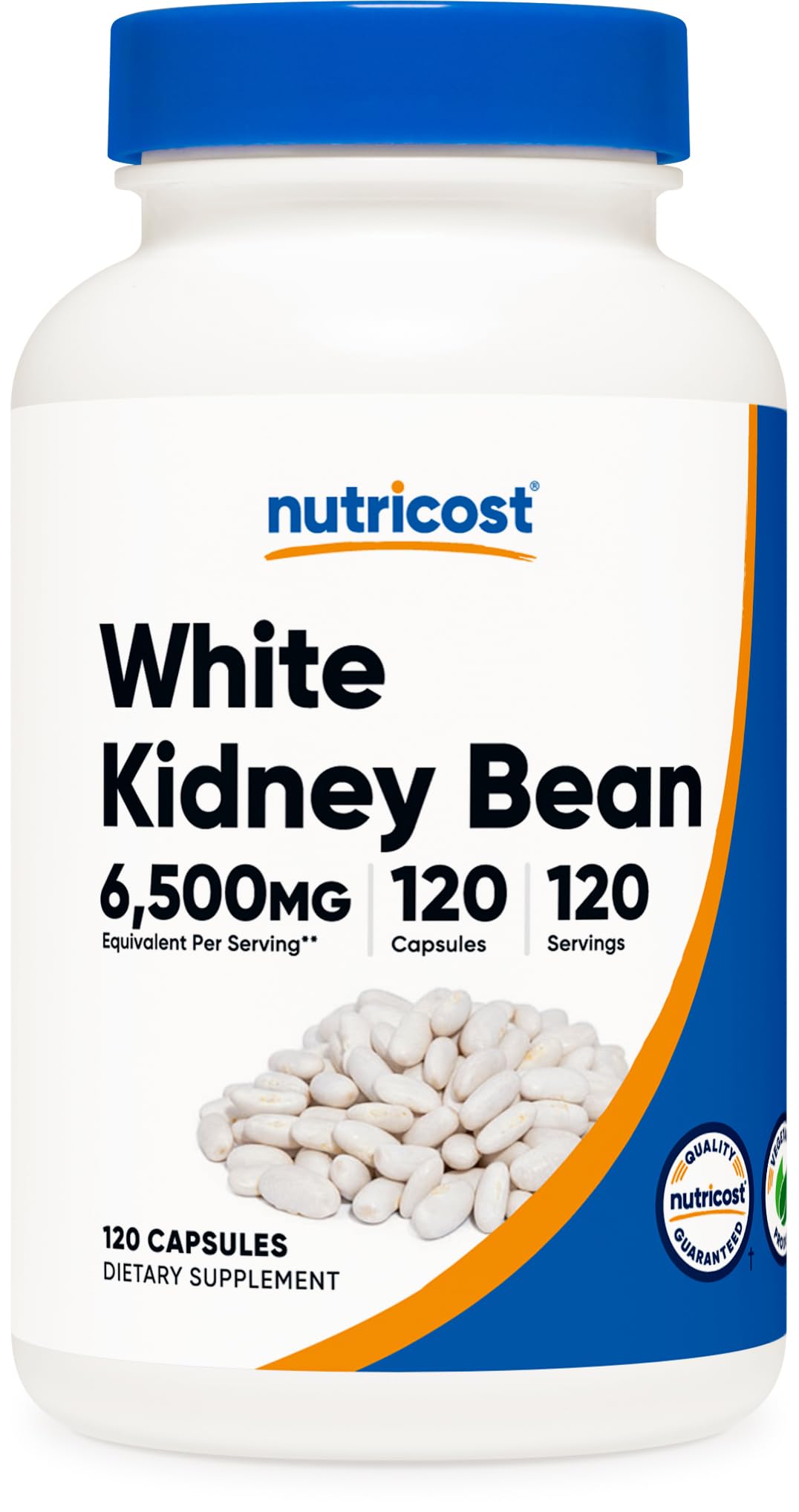 Foto 2 pulgar | Suplemento Nutricost De Frijoles Blancos En Cápsulas De 6500 Mg - Venta Internacional.