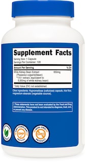 Foto 5 | Suplemento Nutricost De Frijoles Blancos En Cápsulas De 6500 Mg - Venta Internacional.