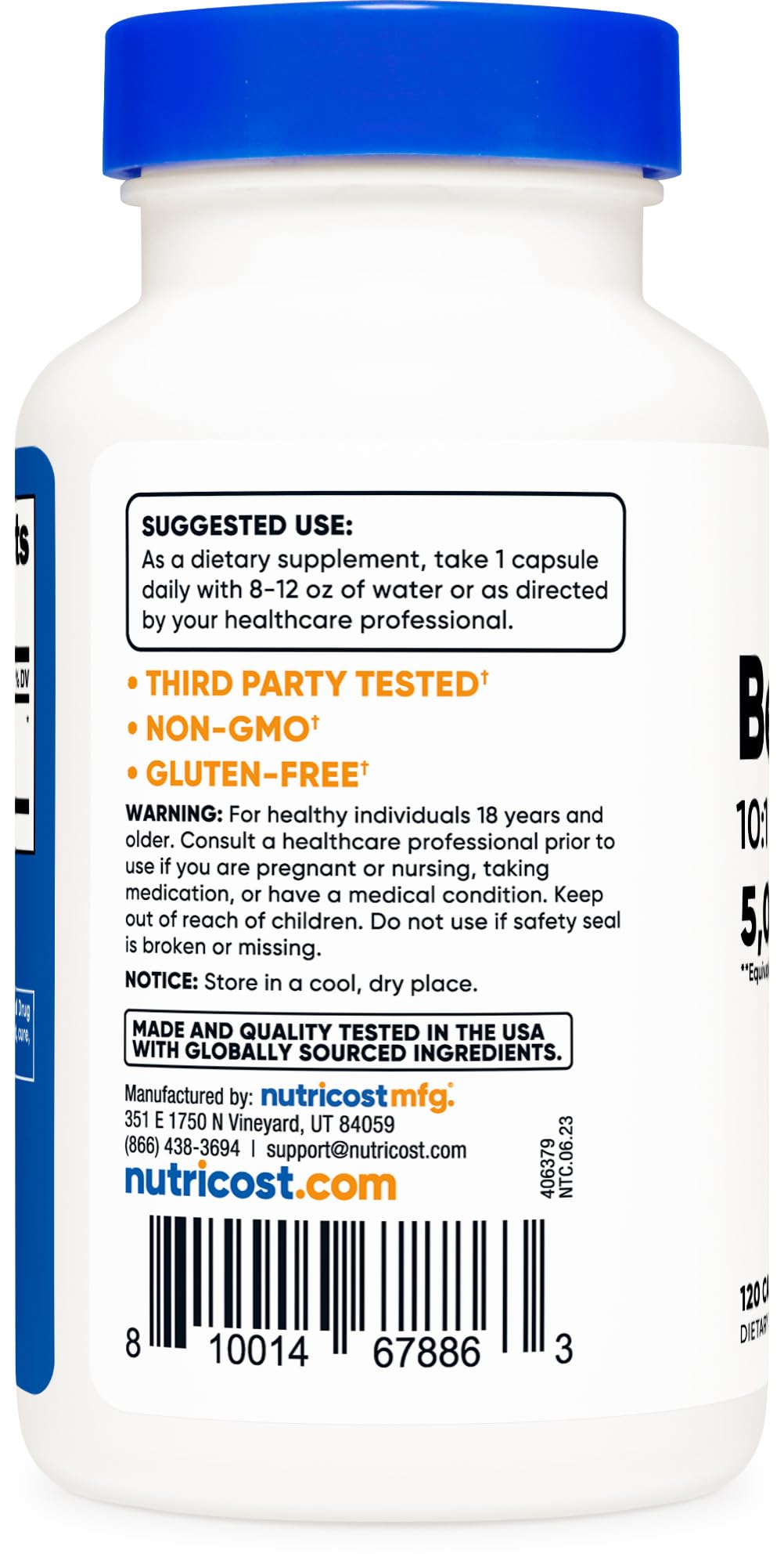 Foto 4 pulgar | Suplemento Dietético Nutricost Bee Propolis 5000 Mg 120 Cápsulas - Venta Internacional.