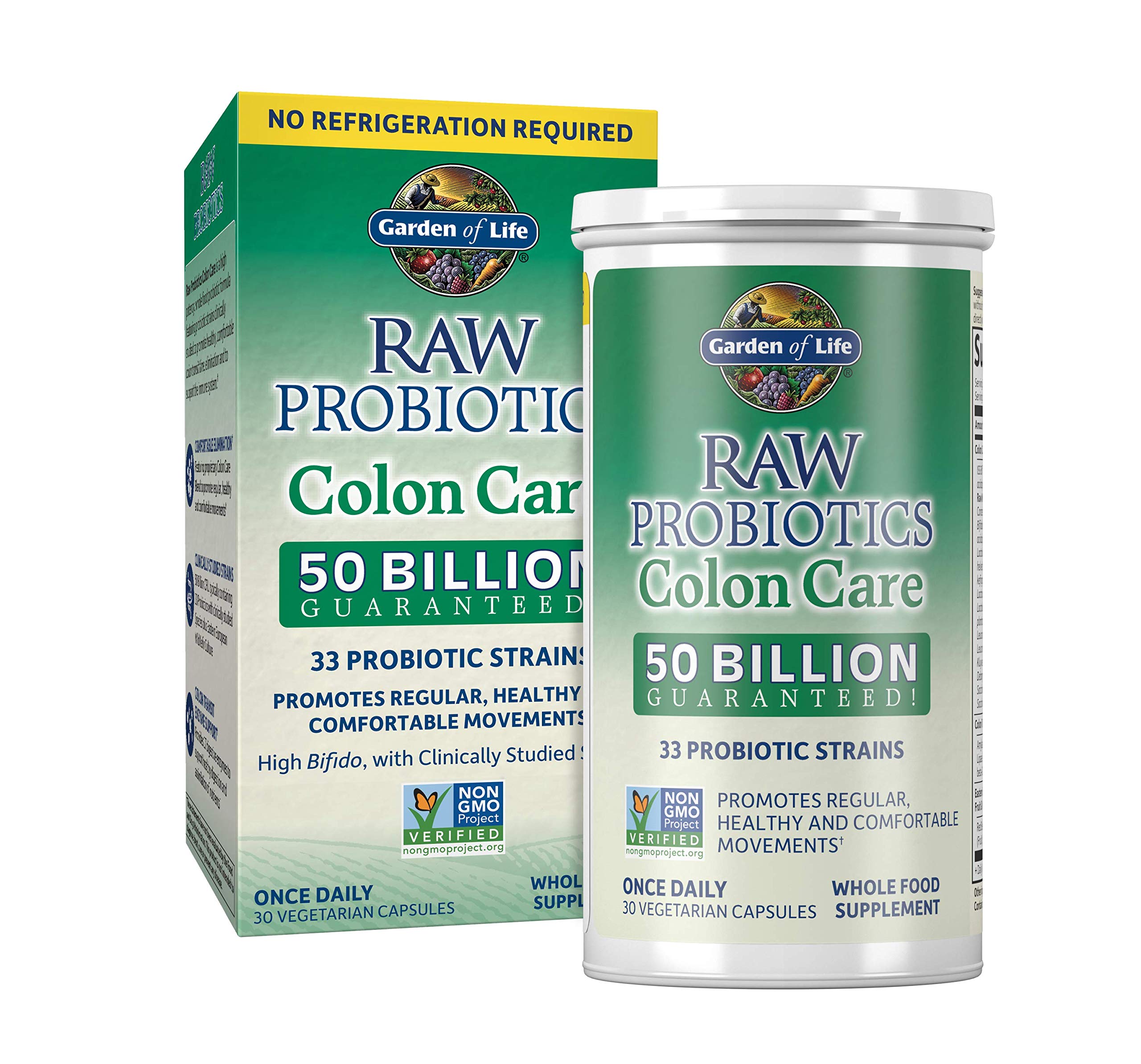 Foto 2 pulgar | Probiotic Garden Of Life Raw Colon Care, 50 Mil Millones De Cfu, 30 Cápsulas - Venta Internacional.