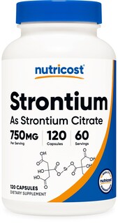 Foto 1 | Suplemento Nutricost De Citrato De Estroncio 750 Mg 120 Cápsulas - Venta Internacional.