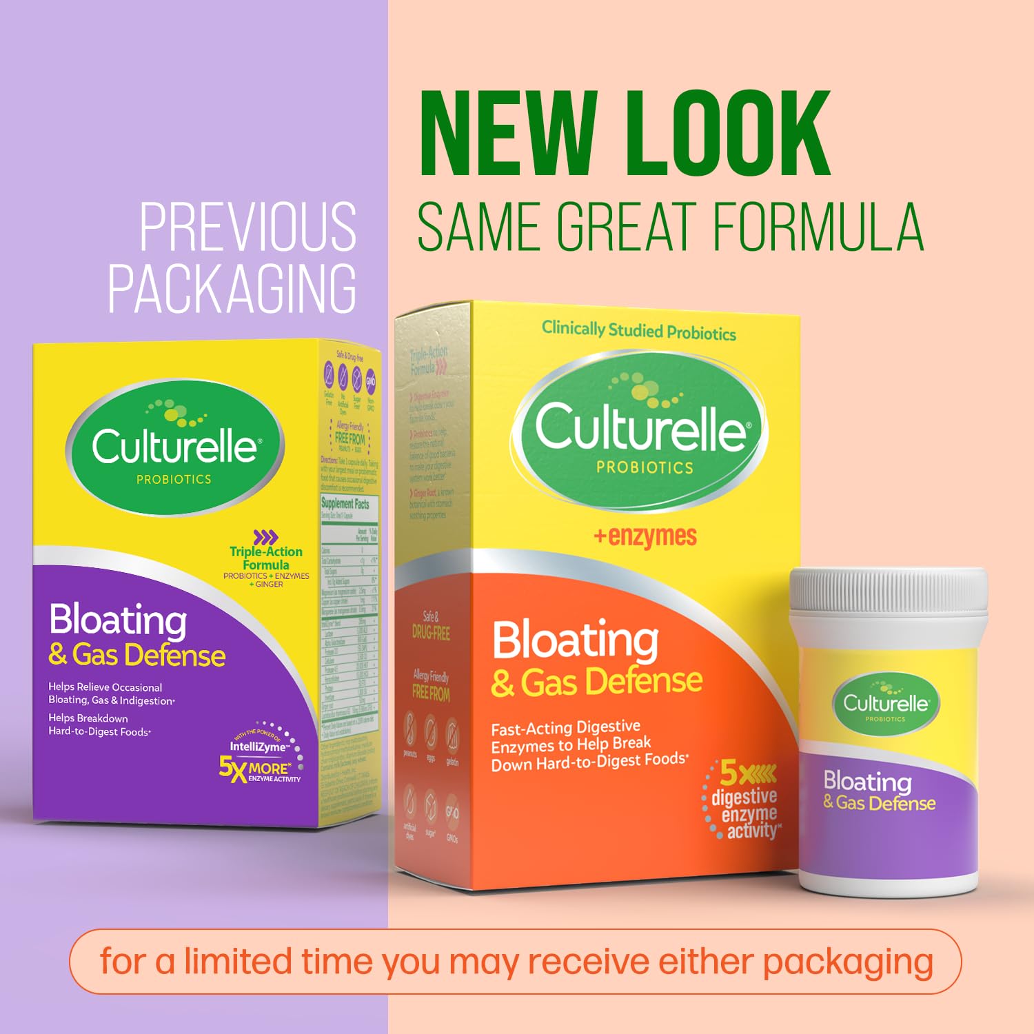 Foto 4 pulgar | Suplemento Culturelle Bloating & Gas Defense 30 Cápsulas - Venta Internacional.