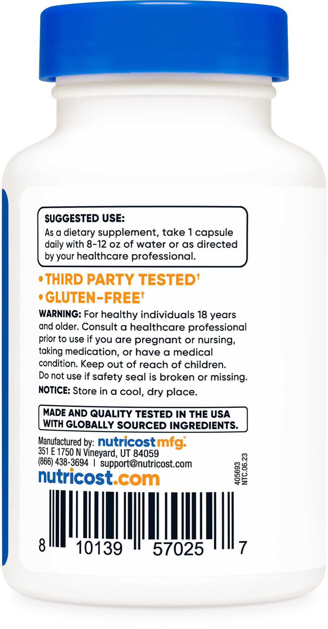 Foto 5 pulgar | Suplemento Nutricost Pqq (pirroloquinolina Quinona) 20 Mg 30 Cápsulas - Venta Internacional.