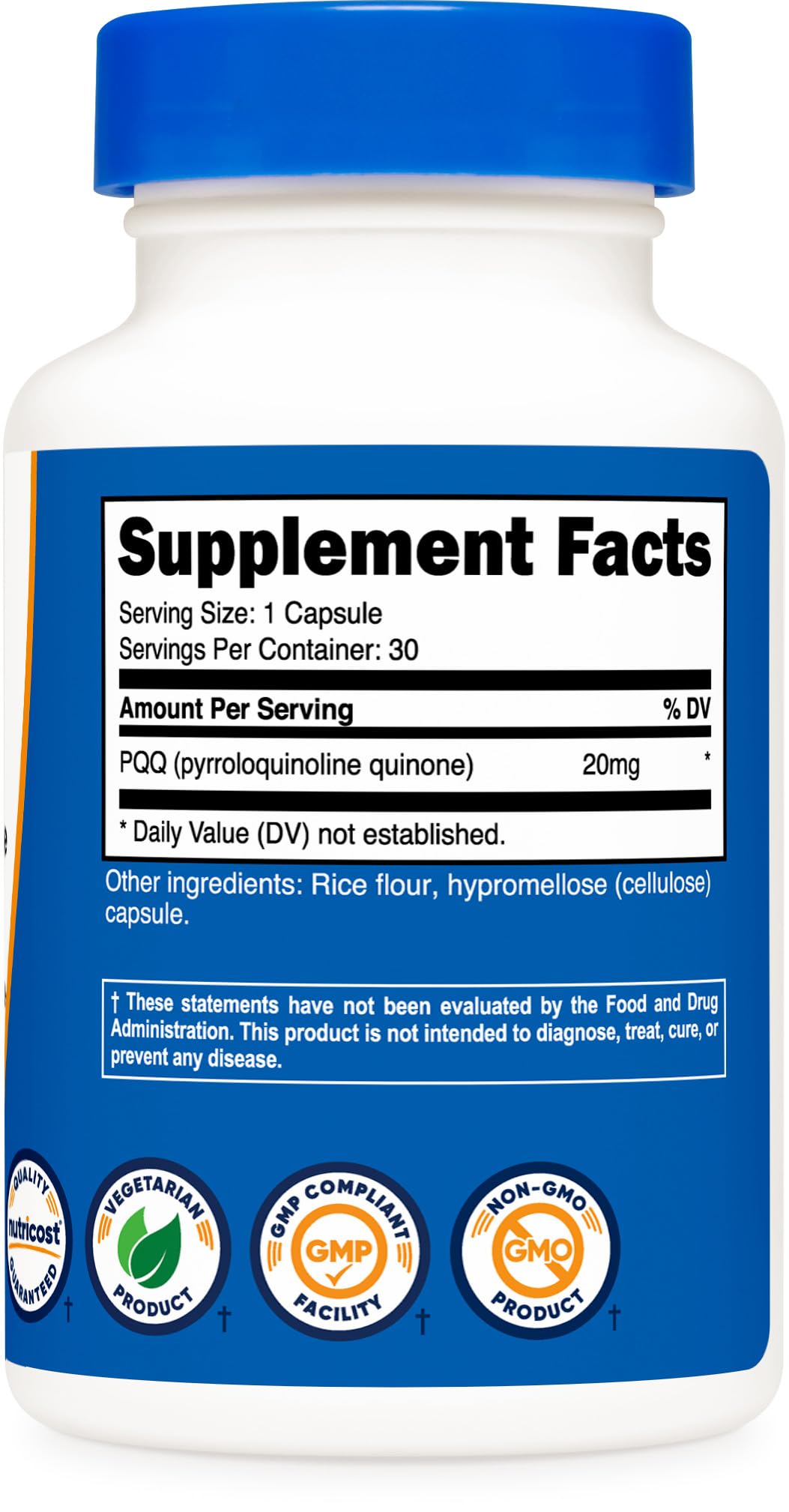 Foto 6 pulgar | Suplemento Nutricost Pqq (pirroloquinolina Quinona) 20 Mg 30 Cápsulas - Venta Internacional.