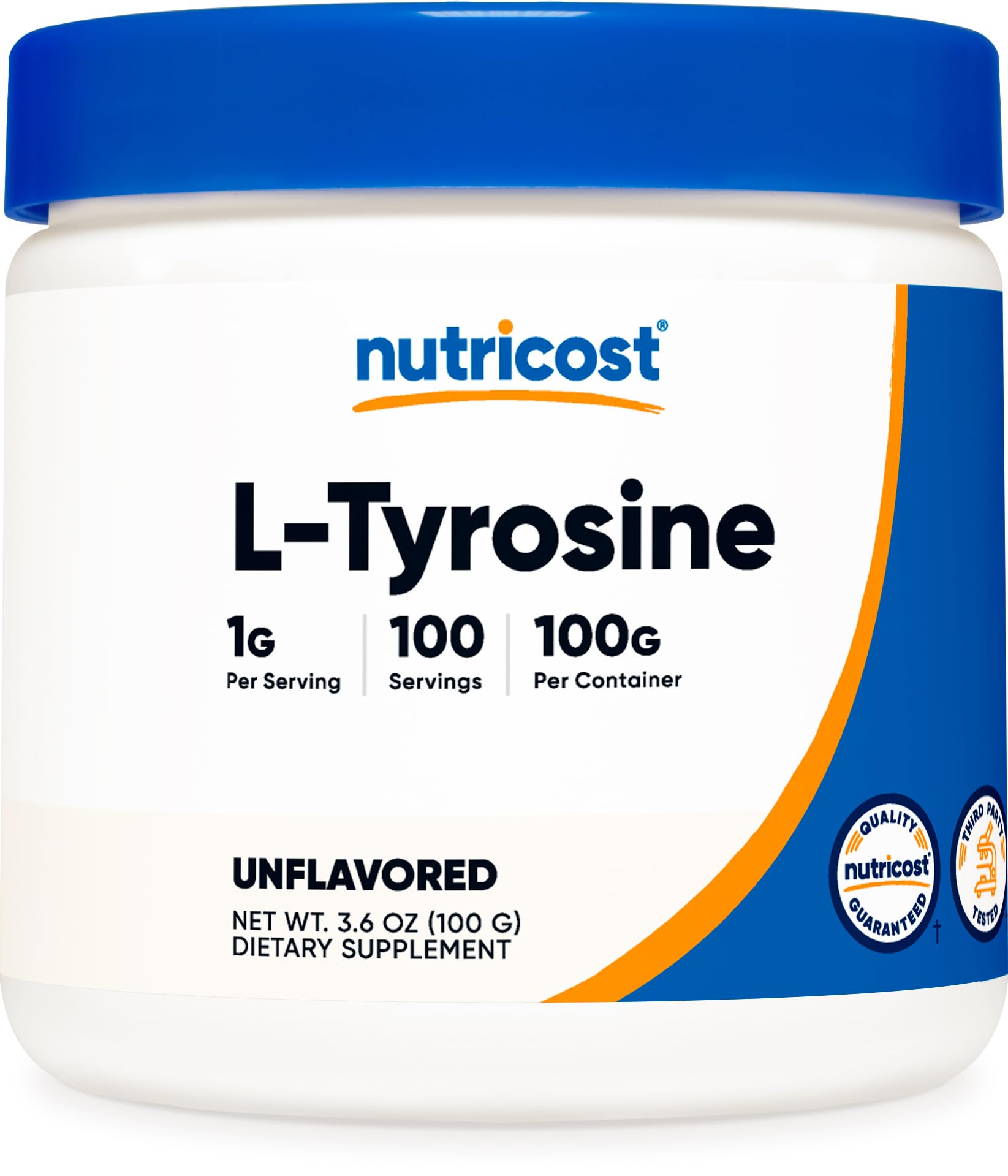 Foto 1 | Suplemento Nutricost L-tirosina En Polvo 100 G (100 Porciones) - Venta Internacional.