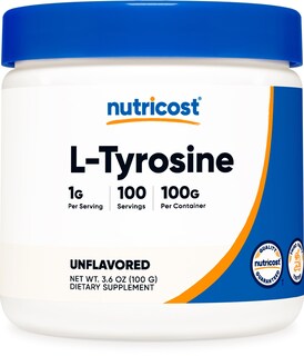 Foto 1 | Suplemento Nutricost L-tirosina En Polvo 100 G (100 Porciones) - Venta Internacional.