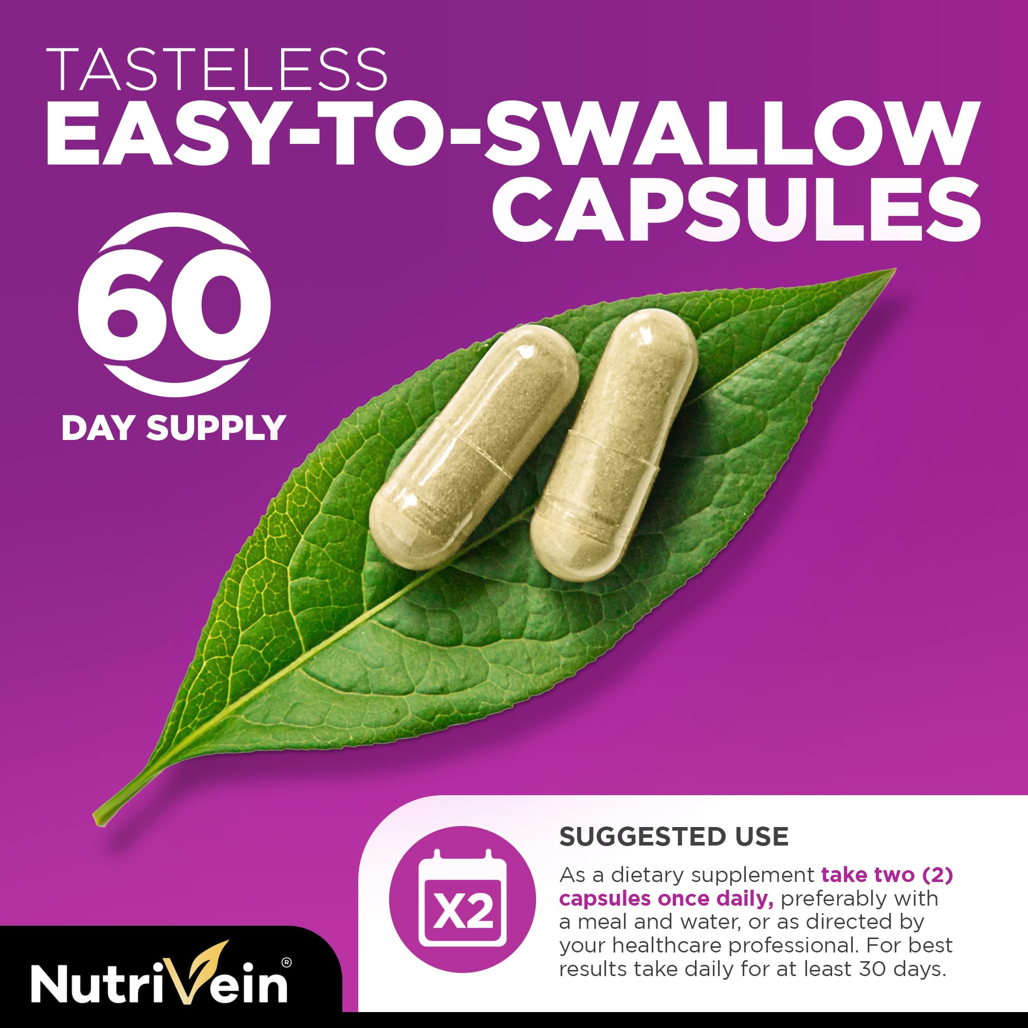 Foto 5 | Suplemento Nutrivein Resveratrol 1450 Mg 120 Cápsulas - Venta Internacional