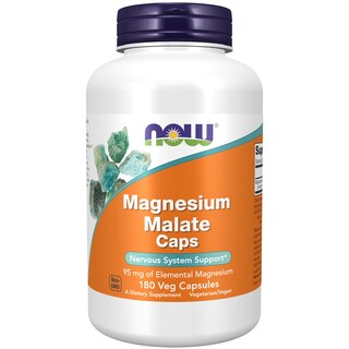 Foto 1 | Supplements Now Foods, Cápsulas De Malato De Magnesio, 95 Mg, 180 Cápsulas - Venta Internacional.