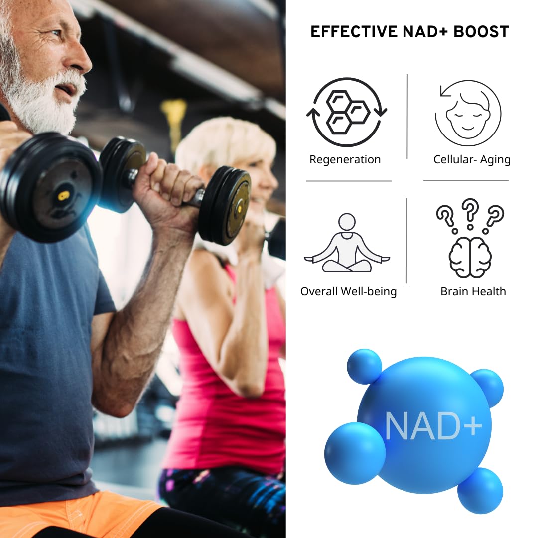 Foto 4 | Suplemento Vinatura Nad 1000 Mg De Nad Puro Antienvejecimiento 60 Cápsulas - Venta Internacional.