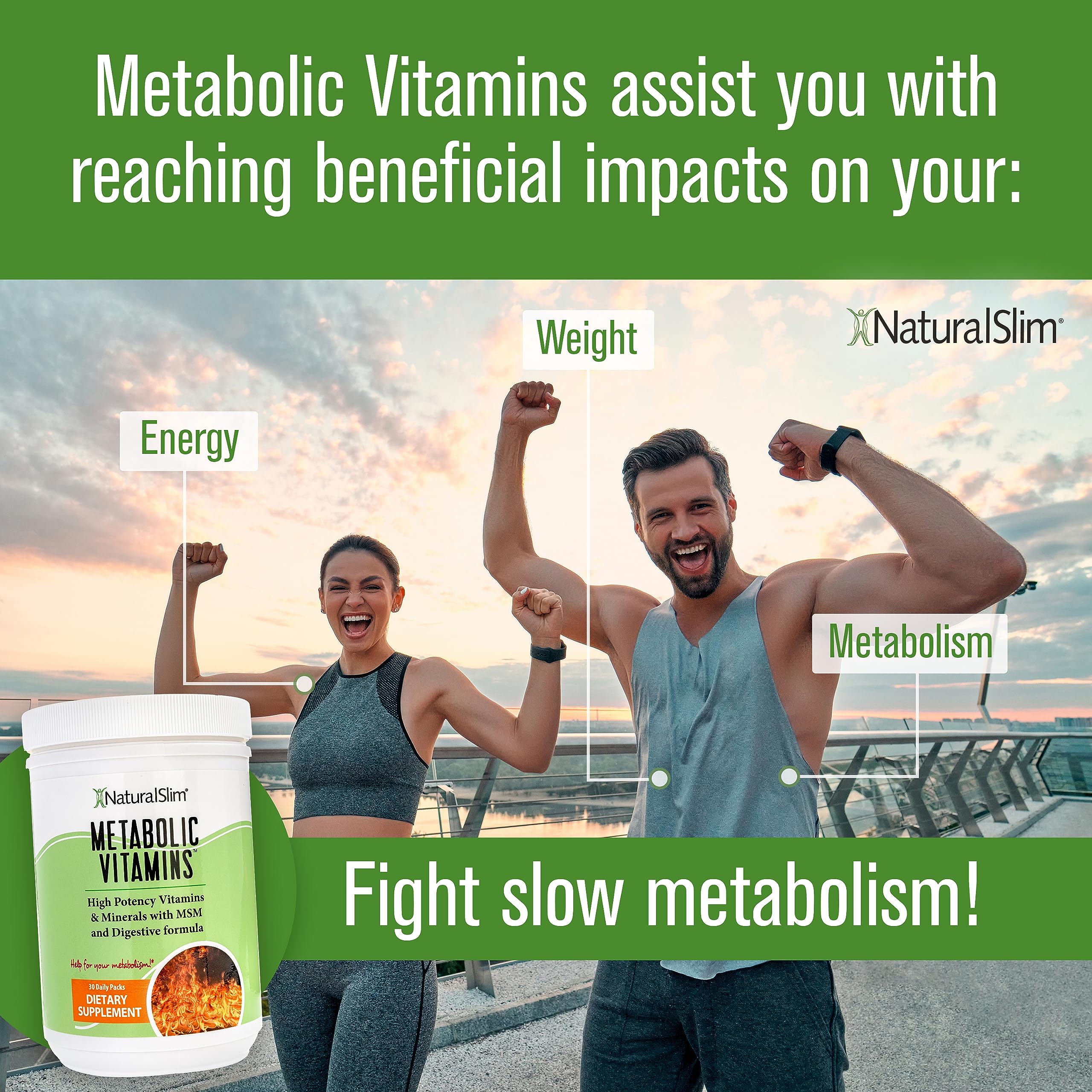 Foto 2 | Suplementos Naturalslim Metabolic Vitaminas 30 Cápsulas - Venta Internacional.