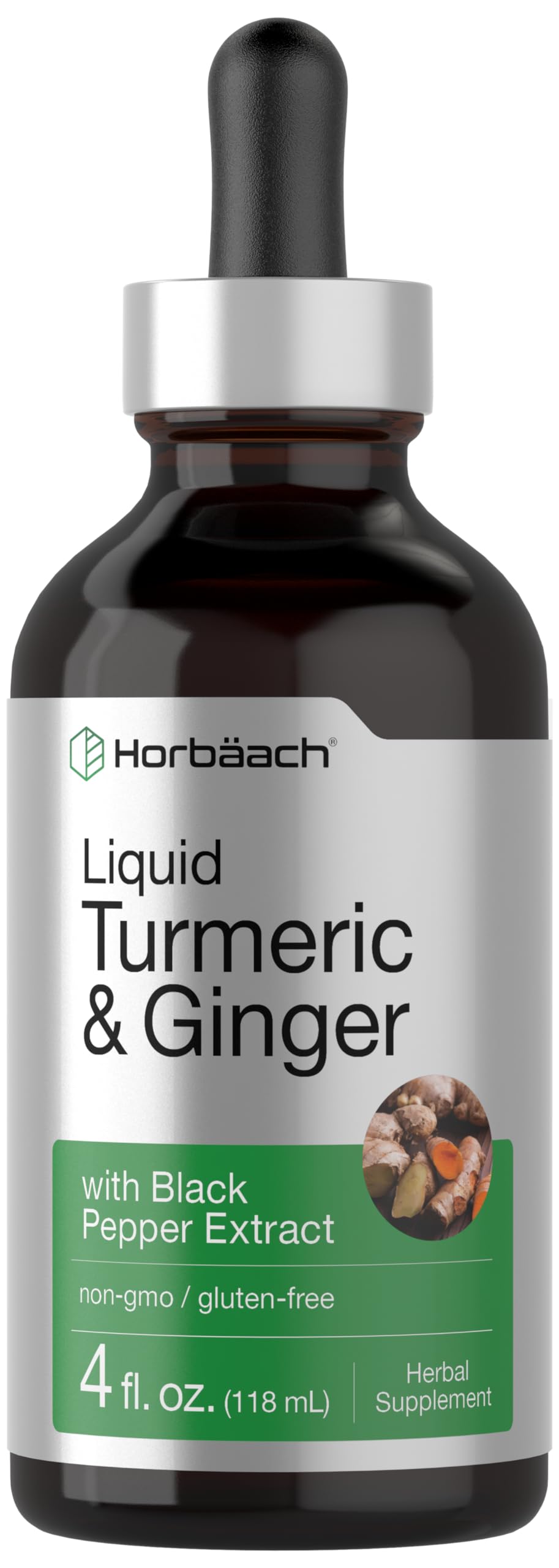 Foto 2 pulgar | Suplemento Horbäach De Cúrcuma Y Jengibre De 120 Ml Con Pimienta Negra - Venta Internacional.