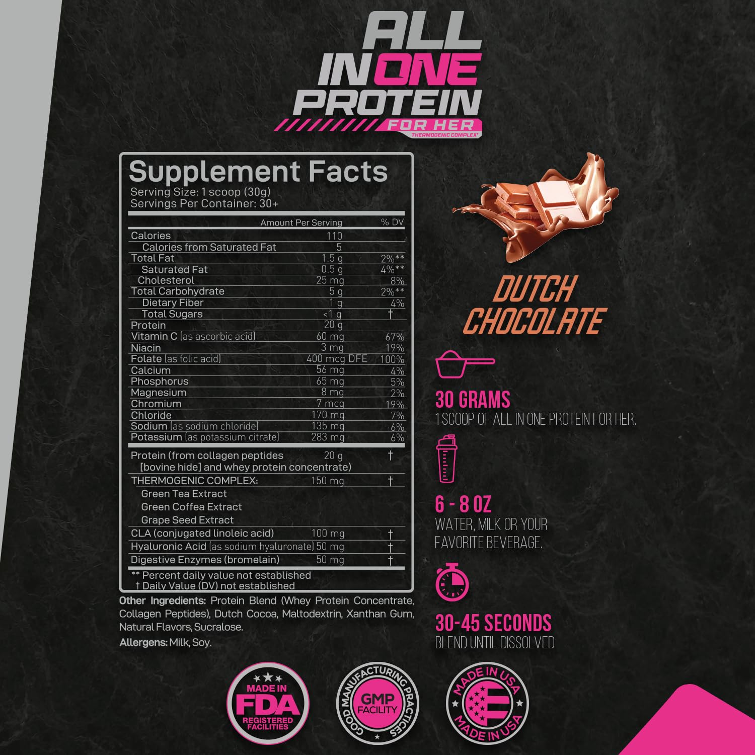 Foto 3 | Proteína En Polvo Forzagen All In One Protein For Her, 30 Porciones - Venta Internacional.