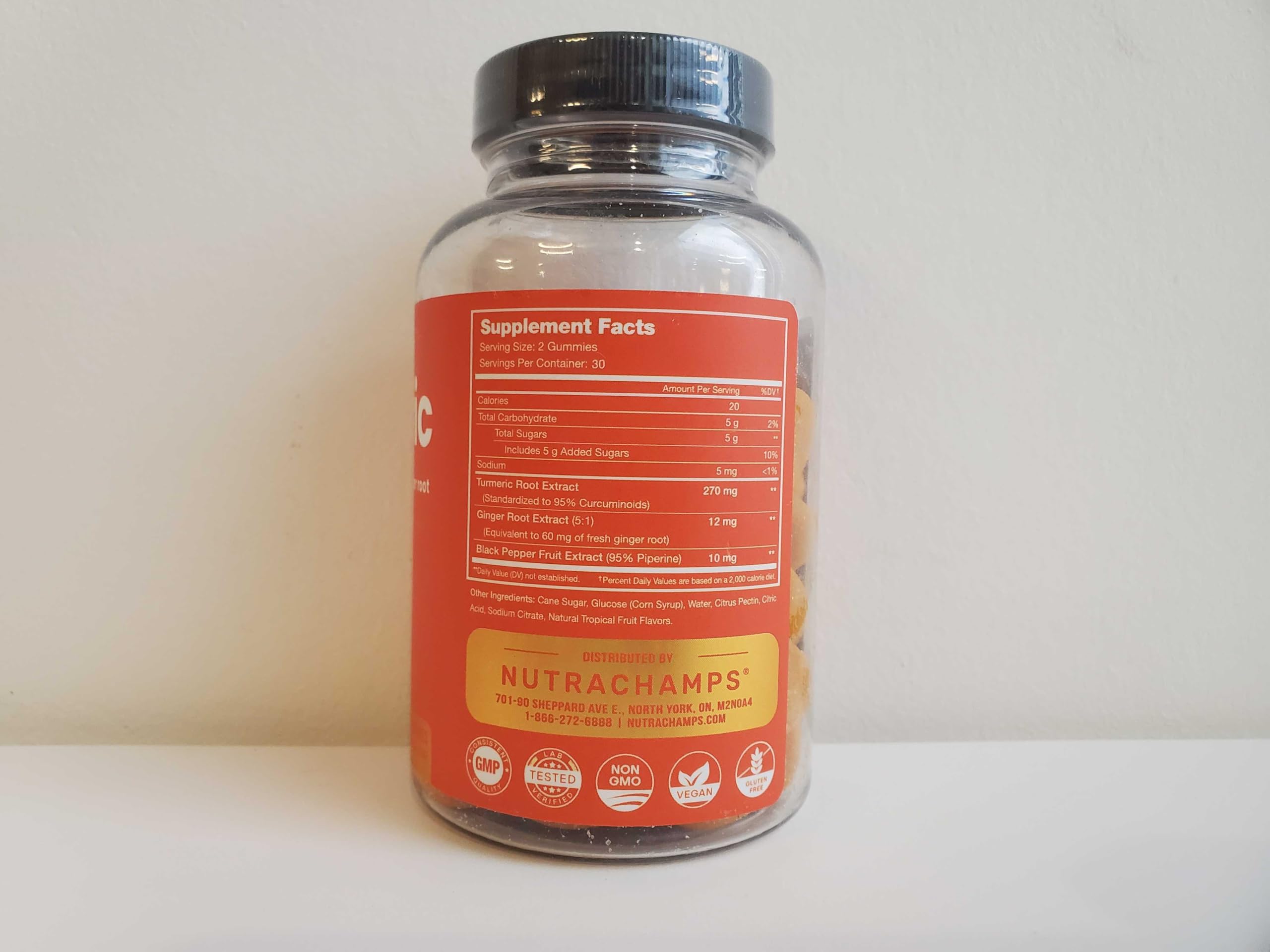 Foto 7 pulgar | Suplemento Nutrachamps Turmeric Gummies 95% Curcuminoides - Venta Internacional.