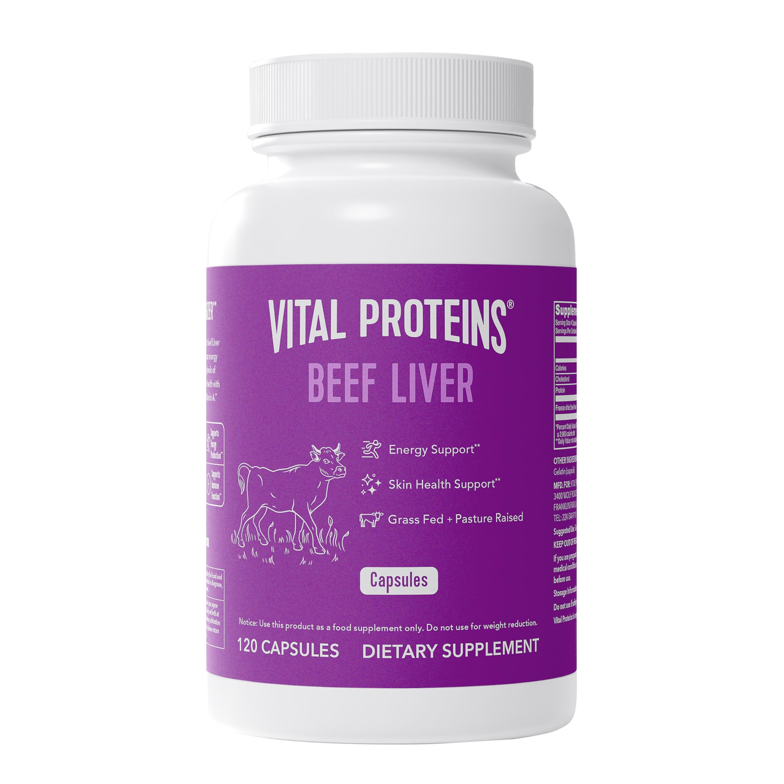 Foto 1 | Suplemento De Vital Proteins: Hígado De Res Desecado Alimentado Con Pasto - Venta Internacional.