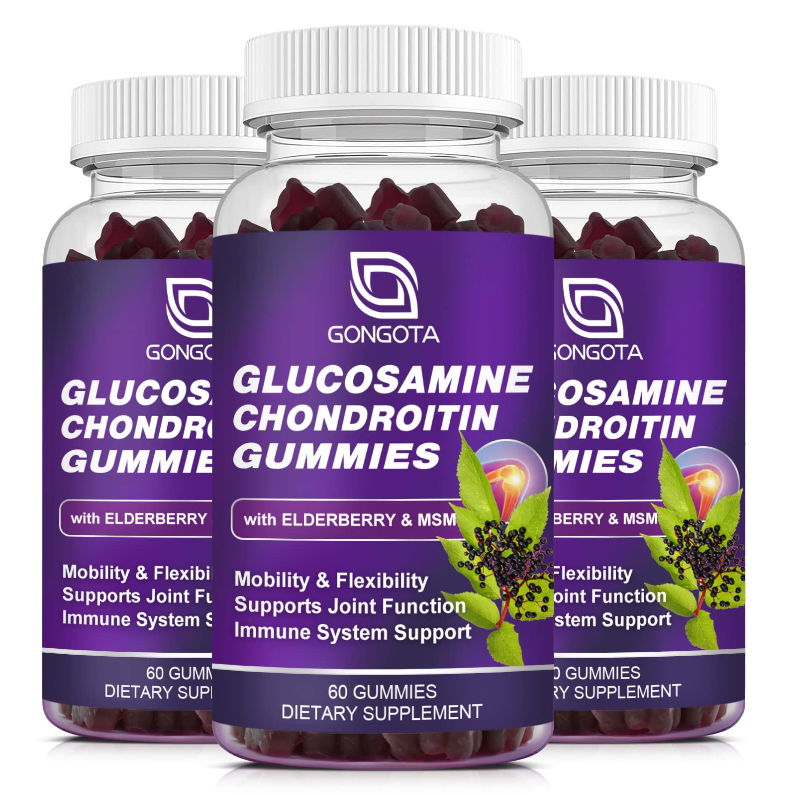Foto 2 pulgar | Suplemento Gongota: Gomitas De Glucosamina Y Condroitina, 1500 Mg - Venta Internacional.