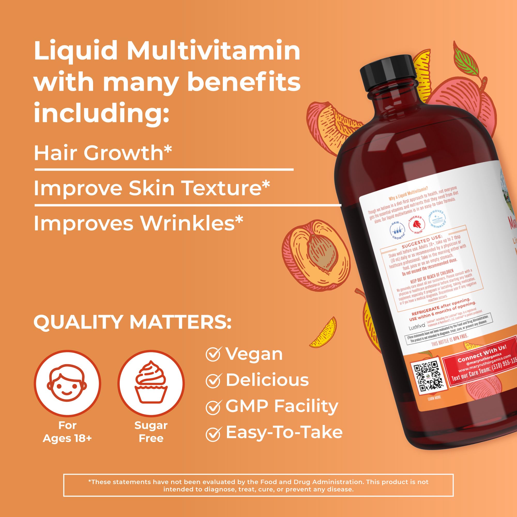 Foto 5 pulgar | Suplemento Multivitamínico Multimineral Para Mujeres De Maryruth, 450 Ml - Venta Internacional.