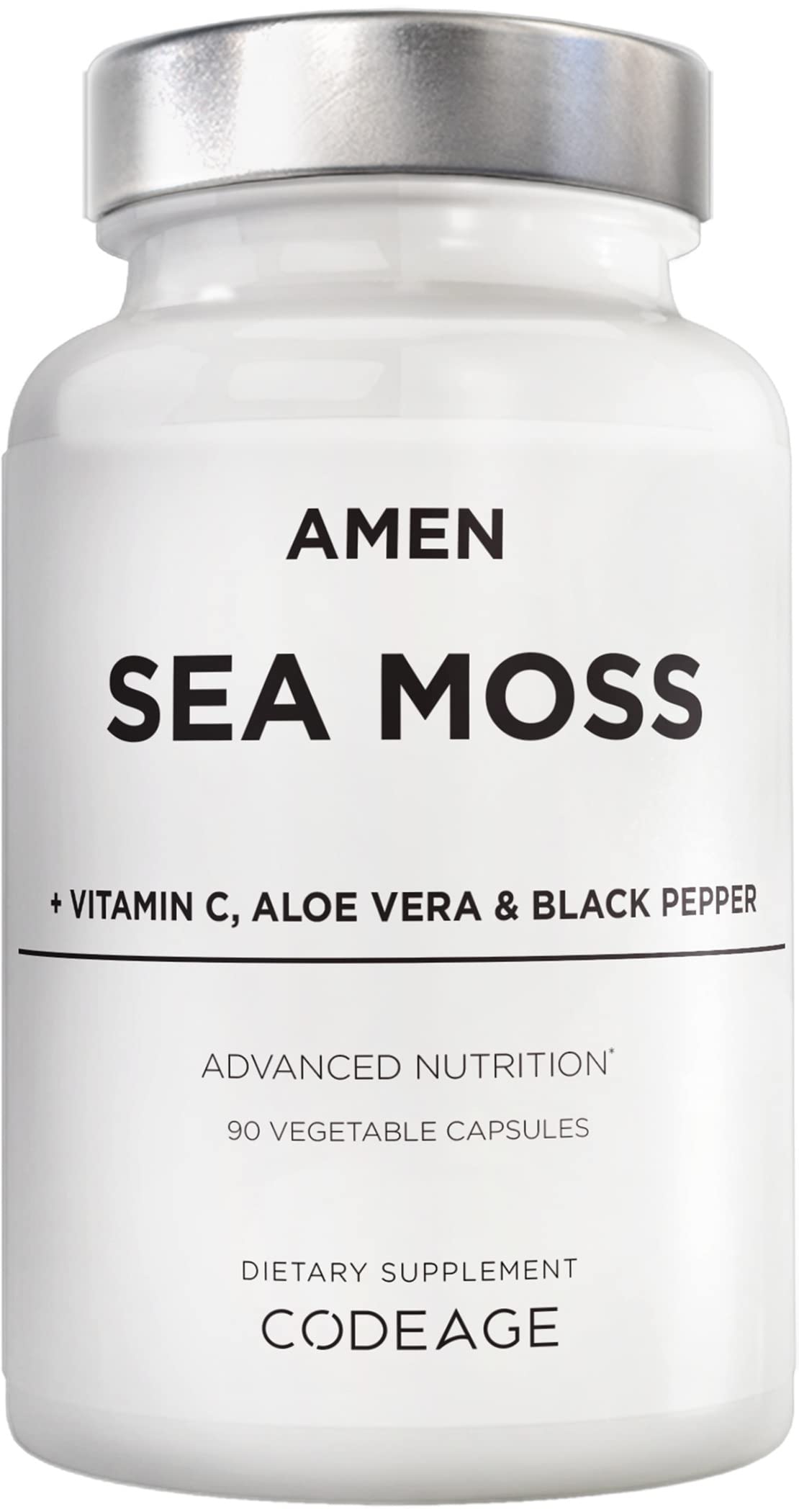 Suplemento Amen Sea Moss 1000 Mg Con Fucus Y Bardana - Venta Internacional.