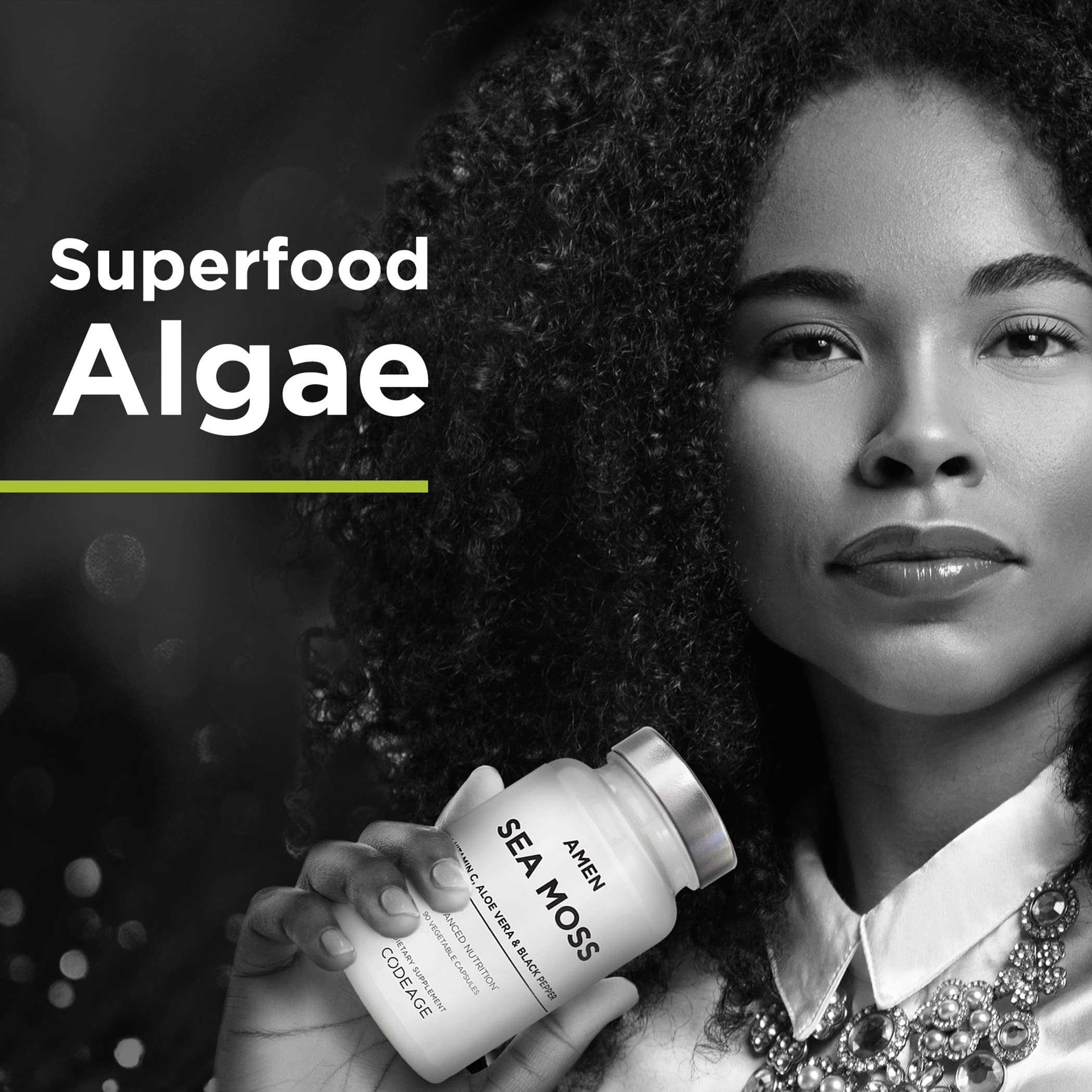 Foto 6 pulgar | Suplemento Amen Sea Moss 1000 Mg Con Fucus Y Bardana - Venta Internacional.