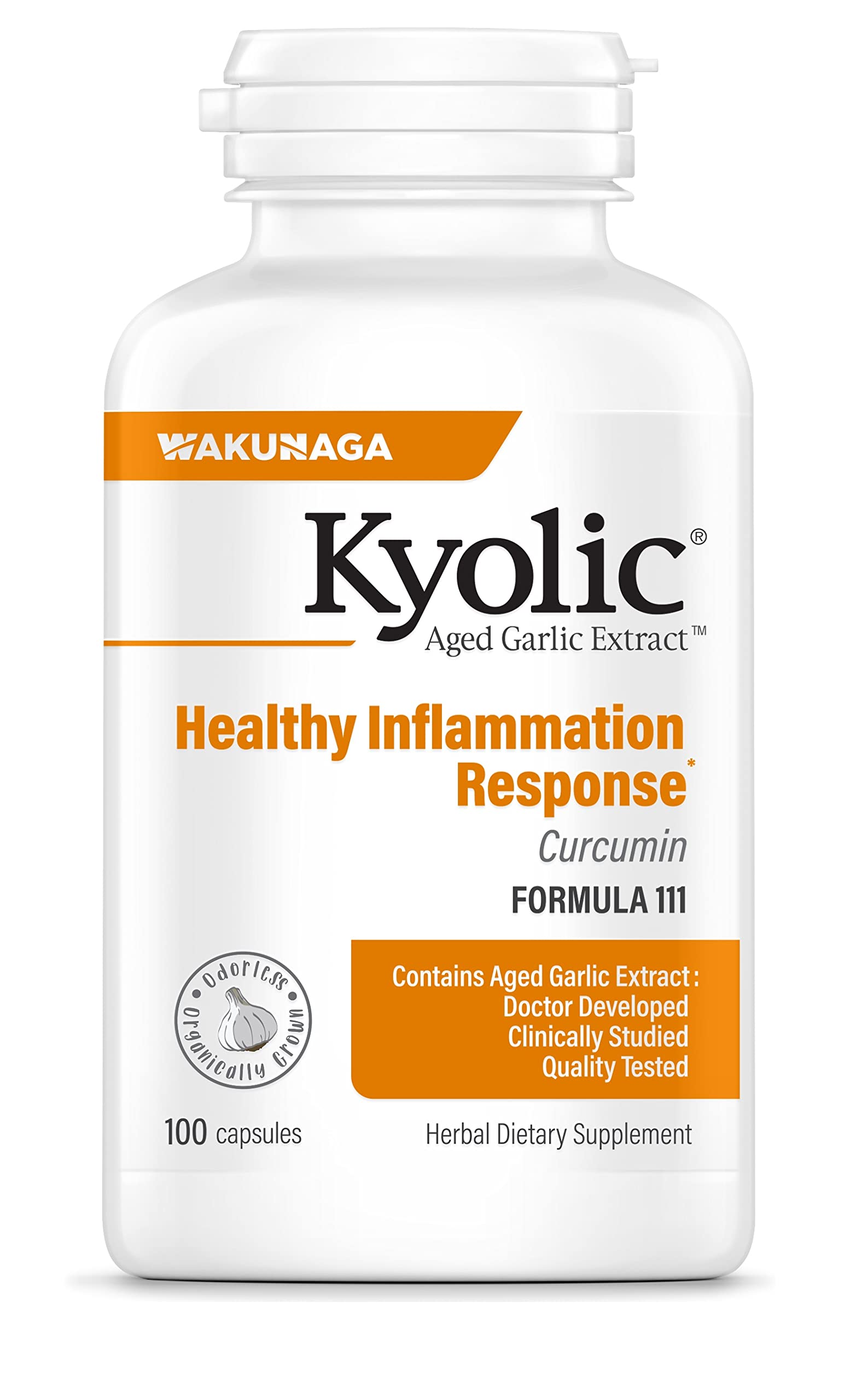 Suplemento De Extracto De Ajo Envejecido Kyolic, Fórmula 111, 100 Cápsulas - Venta Internacional.