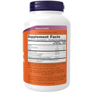 Foto 2 | Suplementos Now: Glucosamina Y Condroitina, 240 Cápsulas Vegetarianas - Venta Internacional.