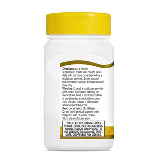 Foto 7 | Suplemento De Biotina Del Siglo Xxi En Tabletas De 10,000 Mcg 120 Tabletas - Venta Internacional.