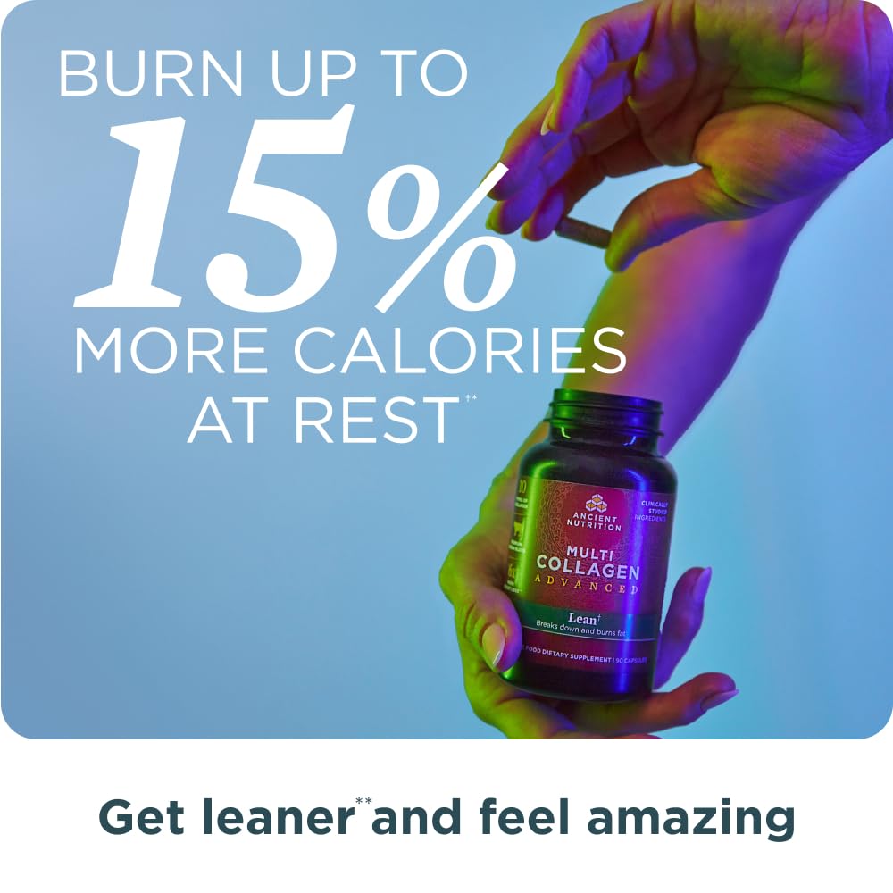 Foto 5 pulgar | Suplemento Ancient Nutrition Advanced Collagen Lean 90 Cápsulas - Venta Internacional.
