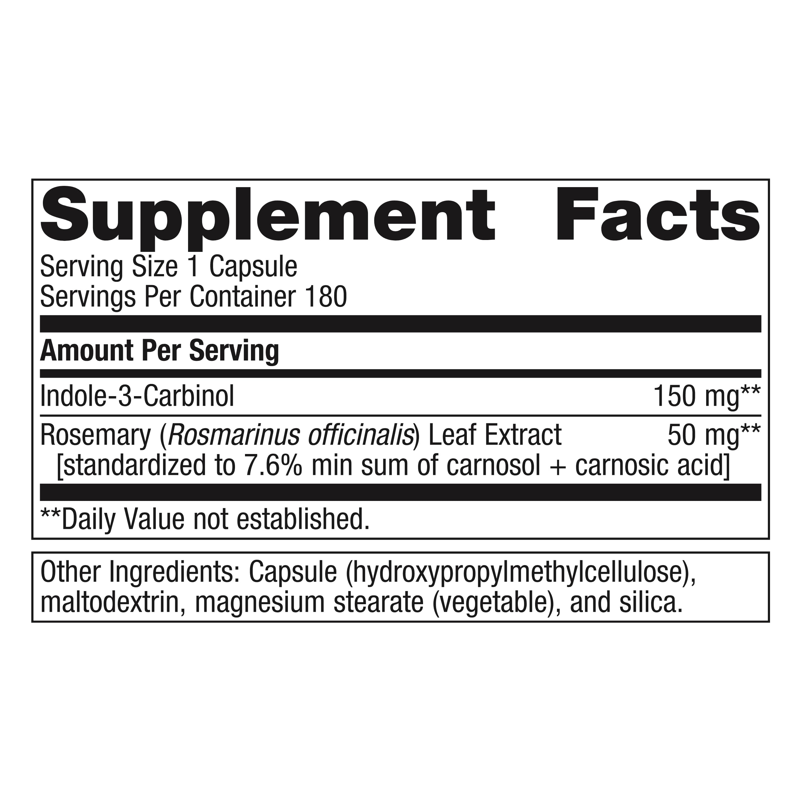 Foto 3 pulgar | Suplemento Metagenics Meta Indol-3-carbinol 150 G 180 Cápsulas - Venta Internacional.