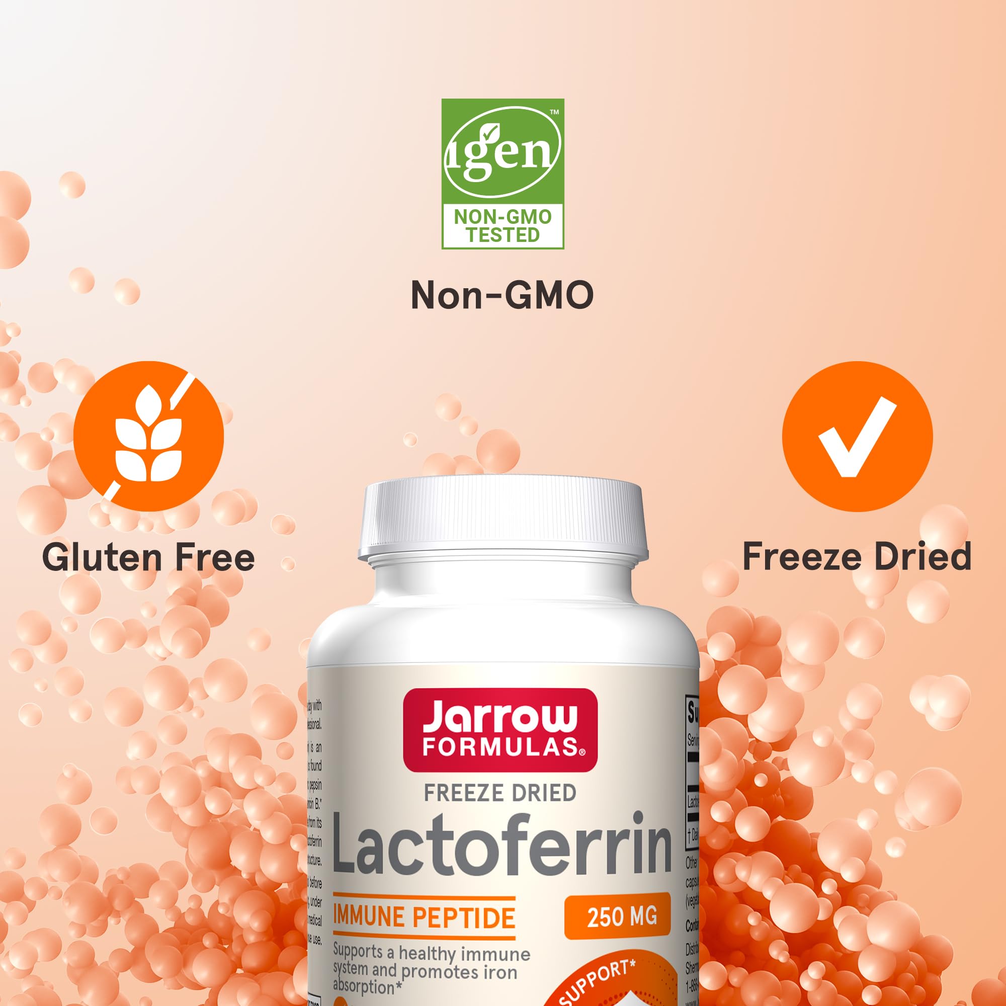 Foto 6 pulgar | Suplemento Jarrow Formulas De Lactoferrina 250 Mg 60 Cápsulas - Venta Internacional.