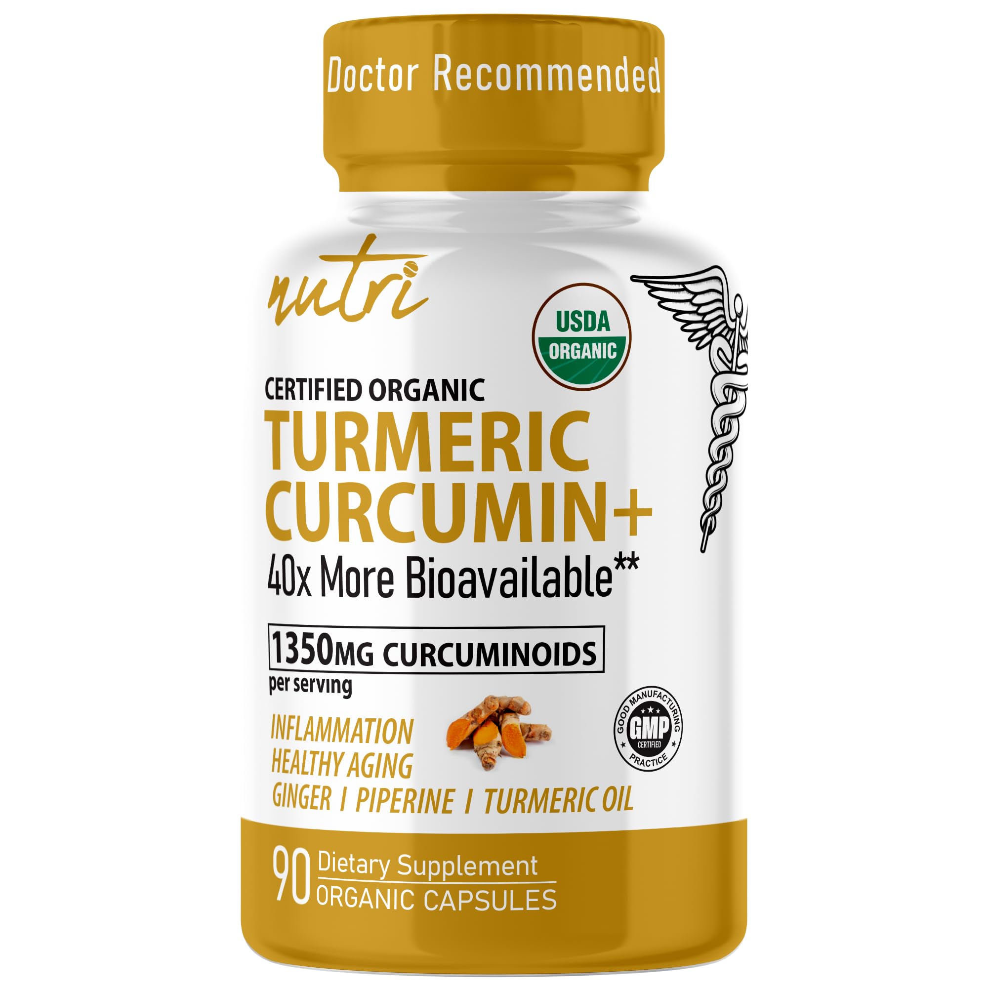 Foto 2 pulgar | Suplemento De Cúrcuma Orgánica Nutri De Nature's Fusions (1425 Mg) - Venta Internacional.