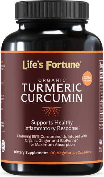 Foto 2 pulgar | Suplemento De Curcumina Orgánica De Cúrcuma Life's Fortune 2250 Mg - Venta Internacional.