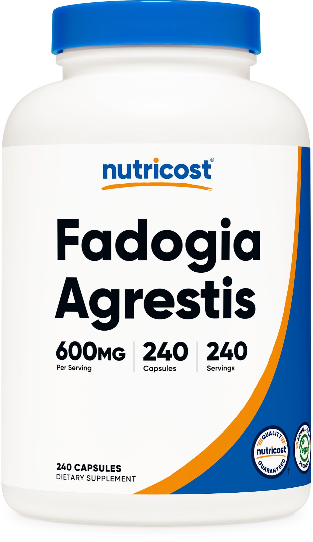 Foto 2 pulgar | Suplemento Nutricost Fadogia Agrestis 600 Mg 240 Cápsulas - Venta Internacional.