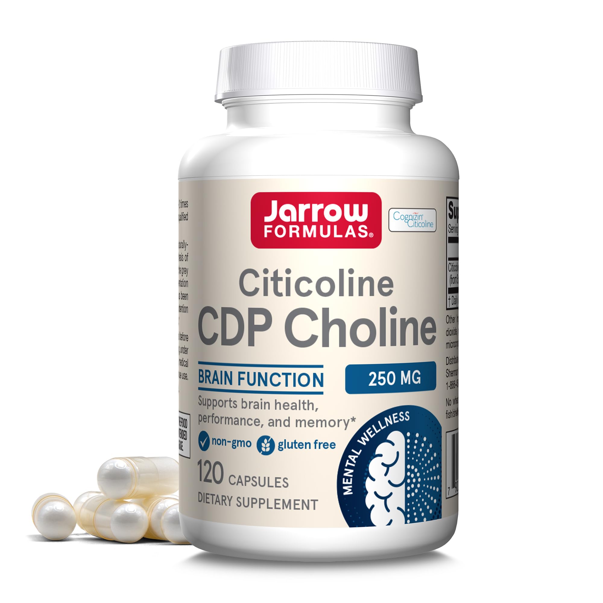 Suplemento Jarrow Formulas Cdp Choline 250 Mg 120 Cápsulas - Venta Internacional.