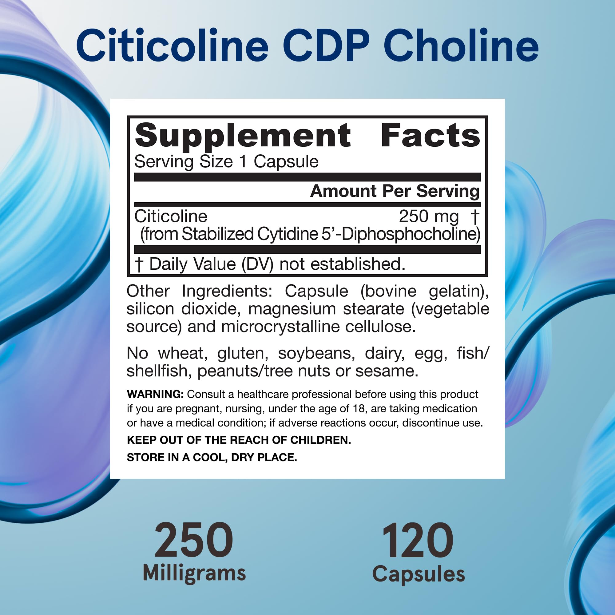 Foto 6 pulgar | Suplemento Jarrow Formulas Cdp Choline 250 Mg 120 Cápsulas - Venta Internacional.