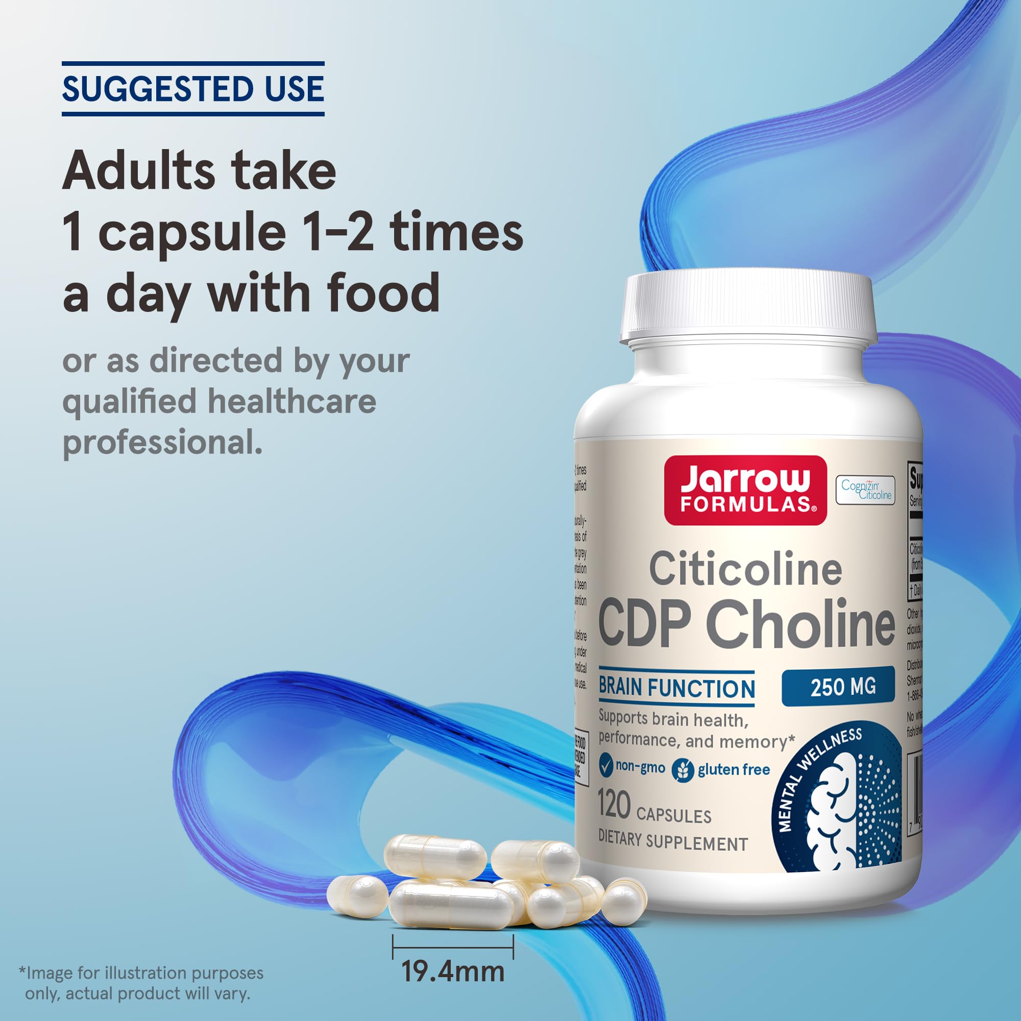 Foto 7 pulgar | Suplemento Jarrow Formulas Cdp Choline 250 Mg 120 Cápsulas - Venta Internacional.