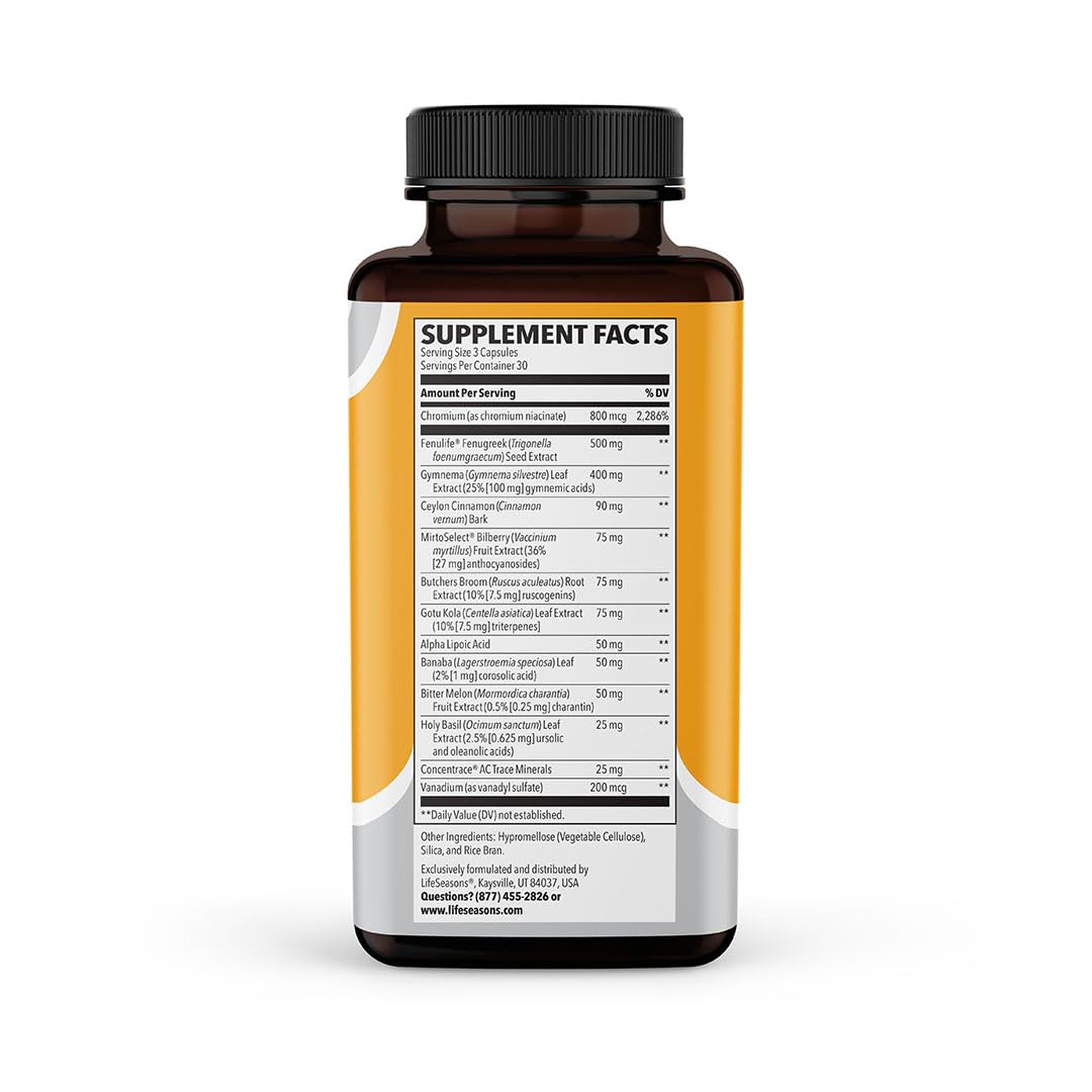 Foto 2 | Supplement Lifeseasons Gs Stabili-t Blood Sugar Support 90 Cápsulas - Venta Internacional.