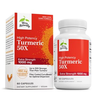Foto 1 | Suplemento Terry Naturally Turmeric 50x 60 Cápsulas Veganas - Venta Internacional.