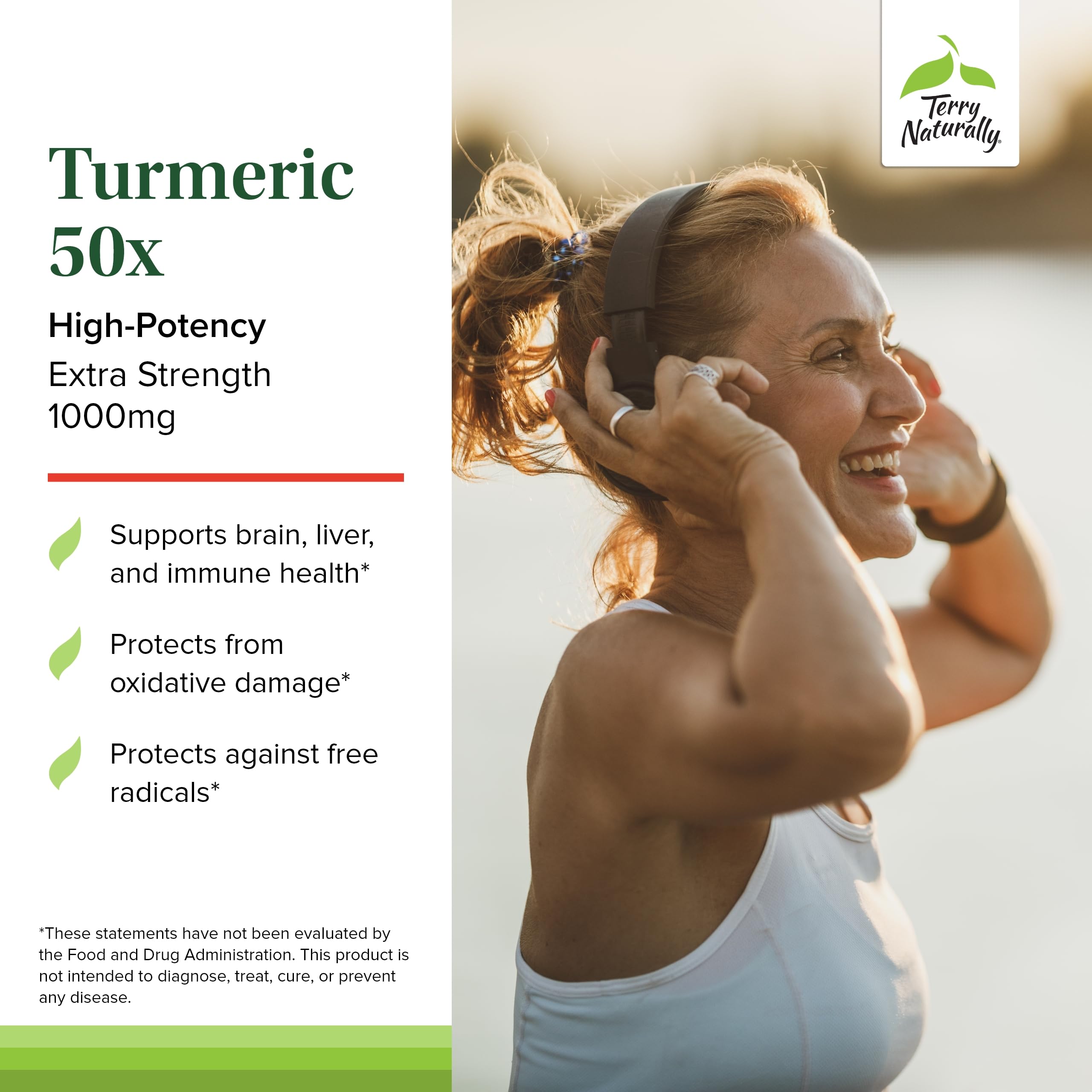 Foto 3 | Suplemento Terry Naturally Turmeric 50x 60 Cápsulas Veganas - Venta Internacional.
