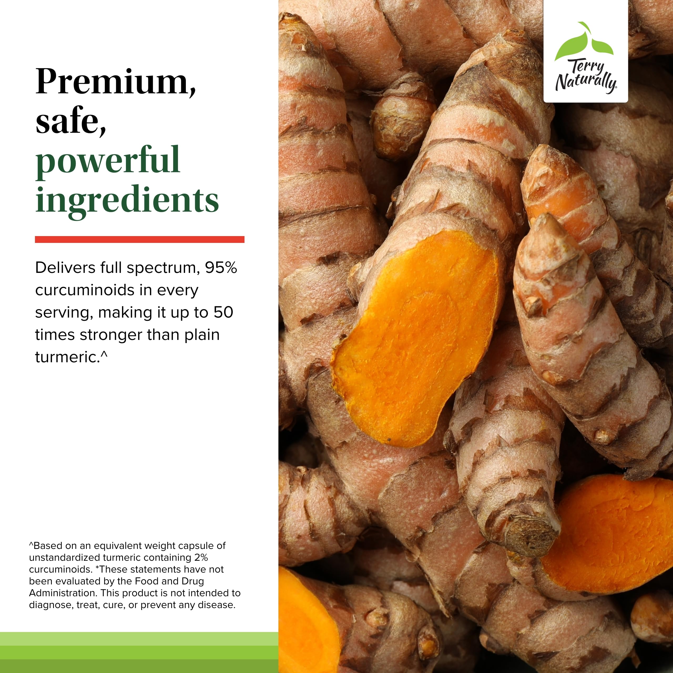 Foto 6 pulgar | Suplemento Terry Naturally Turmeric 50x 60 Cápsulas Veganas - Venta Internacional.