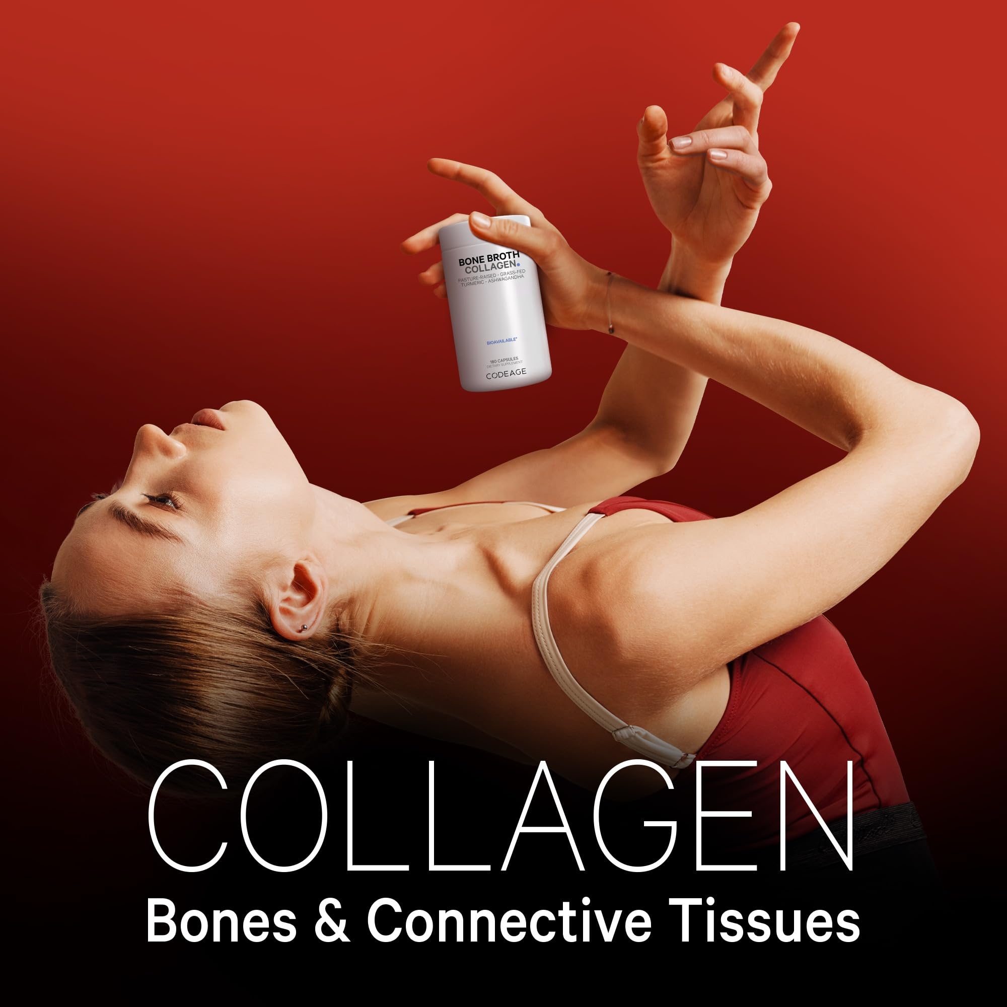 Foto 5 pulgar | Cápsulas De Colágeno De Caldo De Huesos Orgánico Supplement Codeage 180 - Venta Internacional.