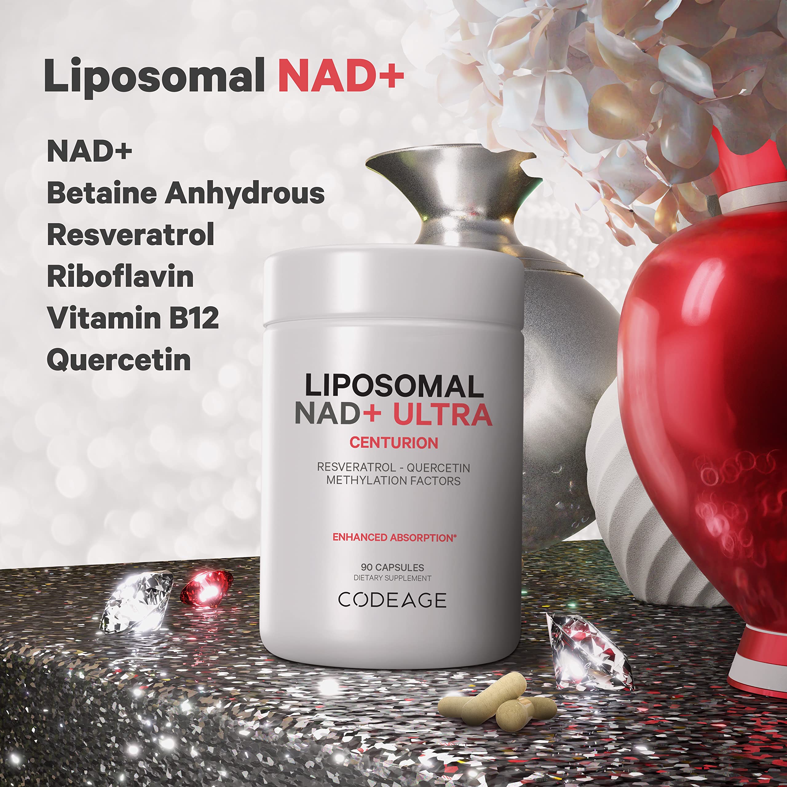 Foto 4 pulgar | Suplemento Codeage Liposomal Nad+ Con Resveratrol Y Vitamina B - Venta Internacional.