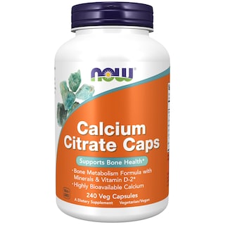 Foto 1 | Citrato De Calcio Con Vitamina D De Supplements Now Foods, 240 Cápsulas - Venta Internacional.