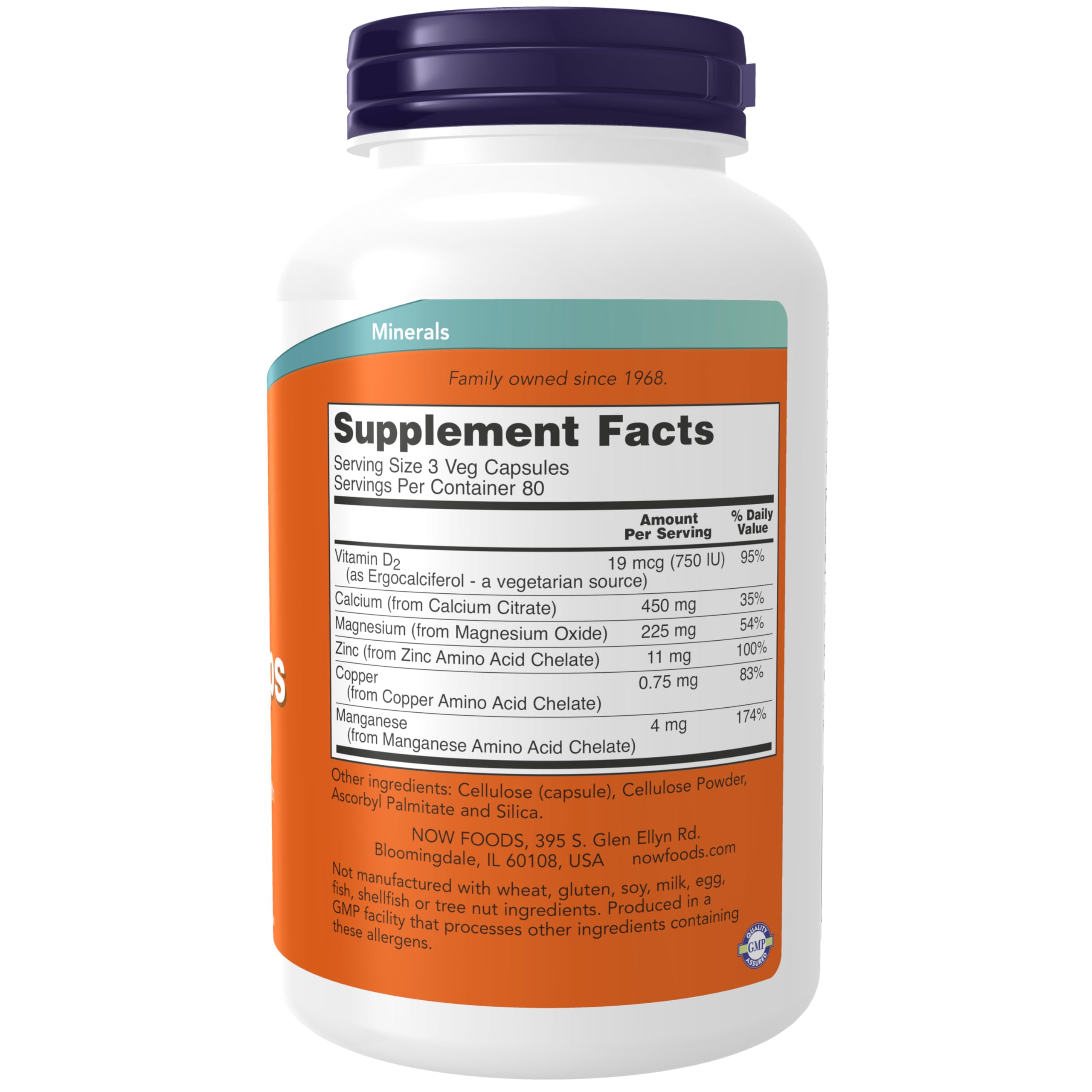 Foto 3 pulgar | Citrato De Calcio Con Vitamina D De Supplements Now Foods, 240 Cápsulas - Venta Internacional.