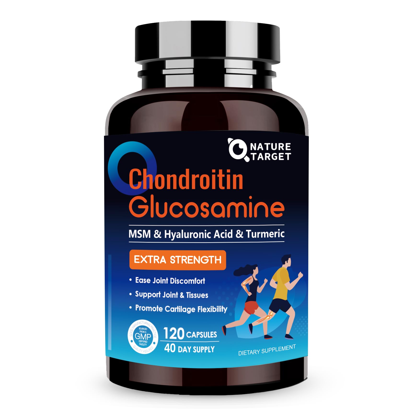 Foto 1 | Suplemento Nature Target Glucosamina Condroitina Msm 120 Cápsulas - Venta Internacional.