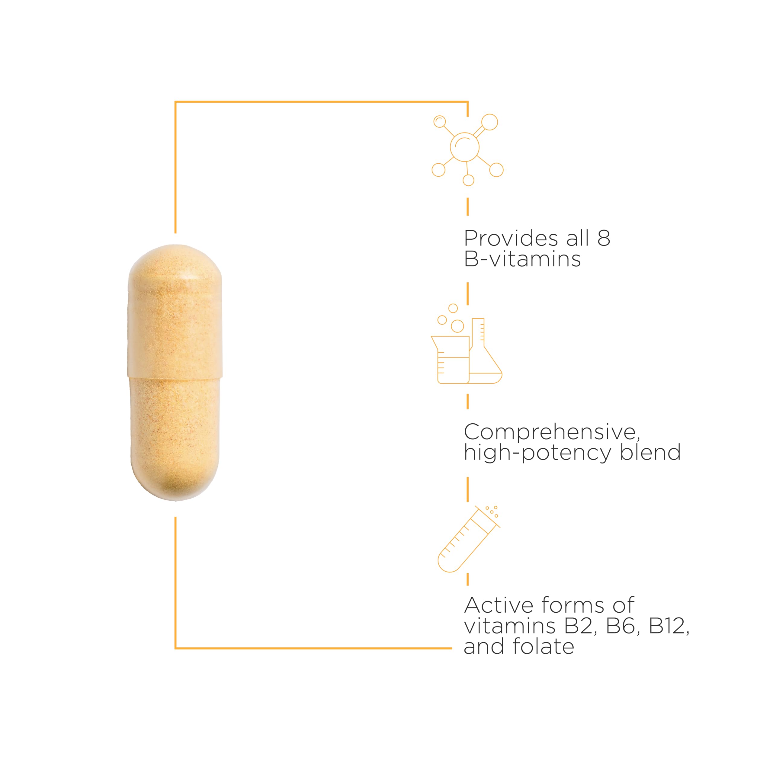 Foto 3 | Suplemento Integrative Therapeutics Active B-complex 60 Cápsulas - Venta Internacional.