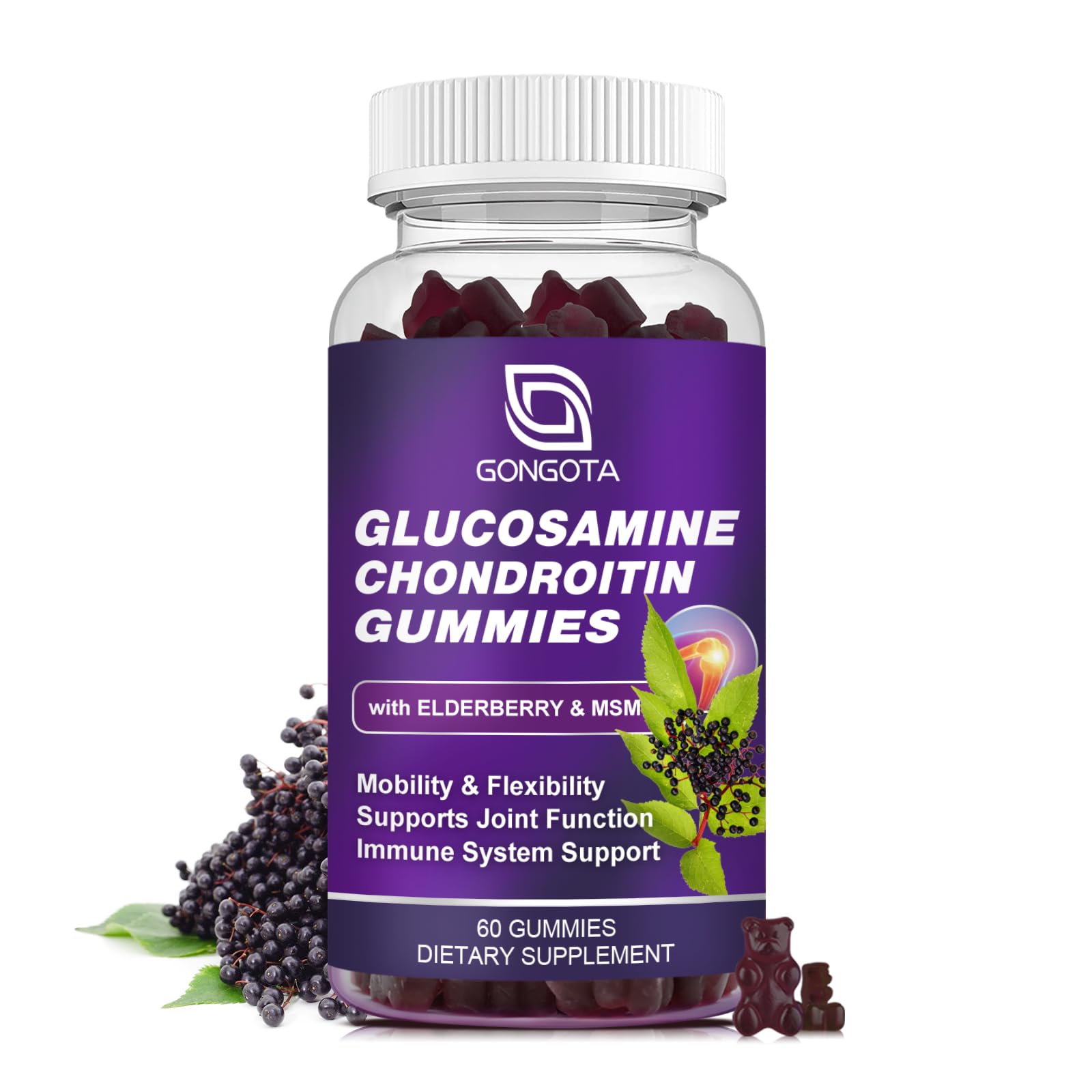 Foto 1 | Suplemento Gongota: Gomitas De Glucosamina Y Condroitina, 1500 Mg - Venta Internacional.